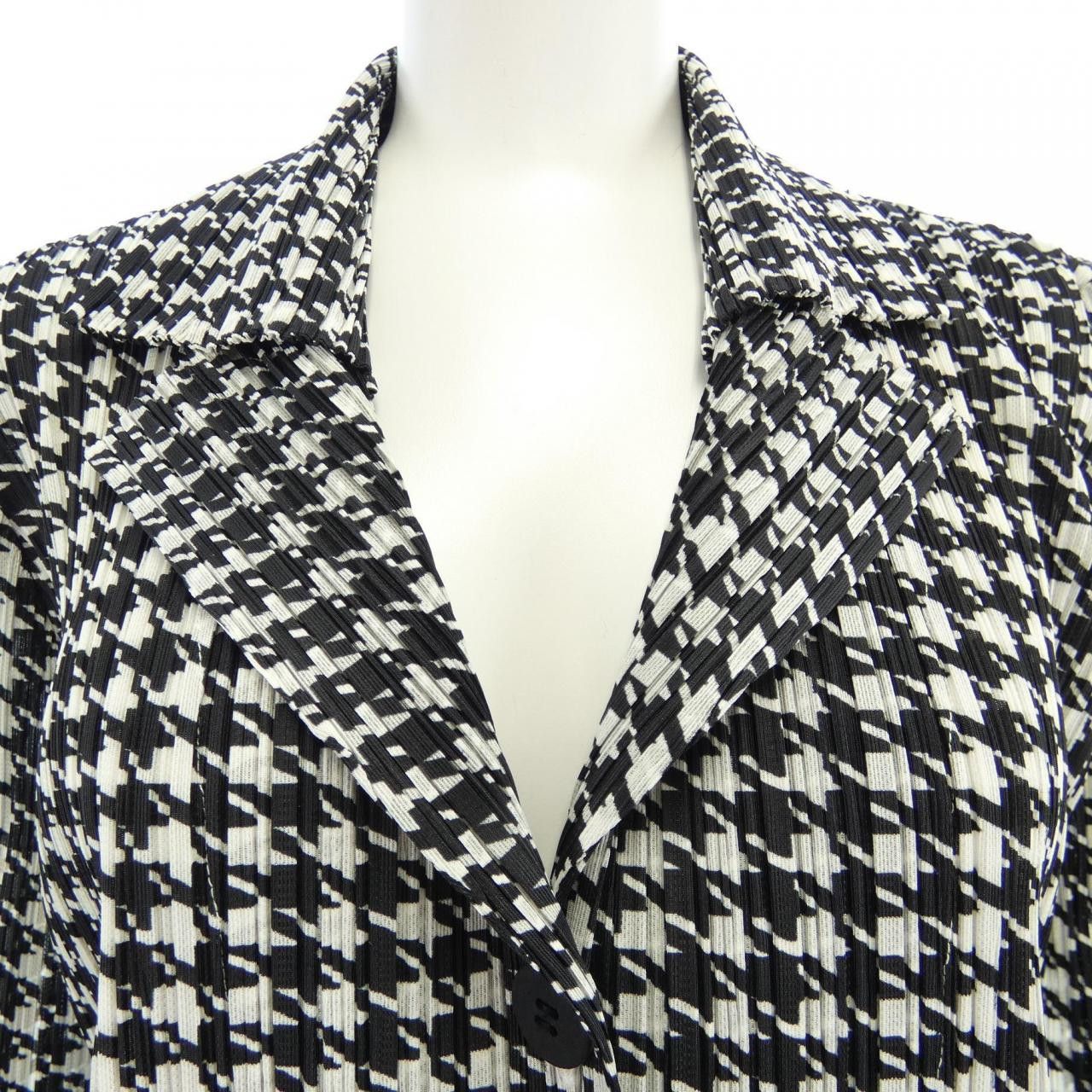 Other Other Pleats Please Houndstooth Jacket Others Outerwear PP01-JD851 DUTY FREE for USA Size ONE SIZE - 4 Thumbnail