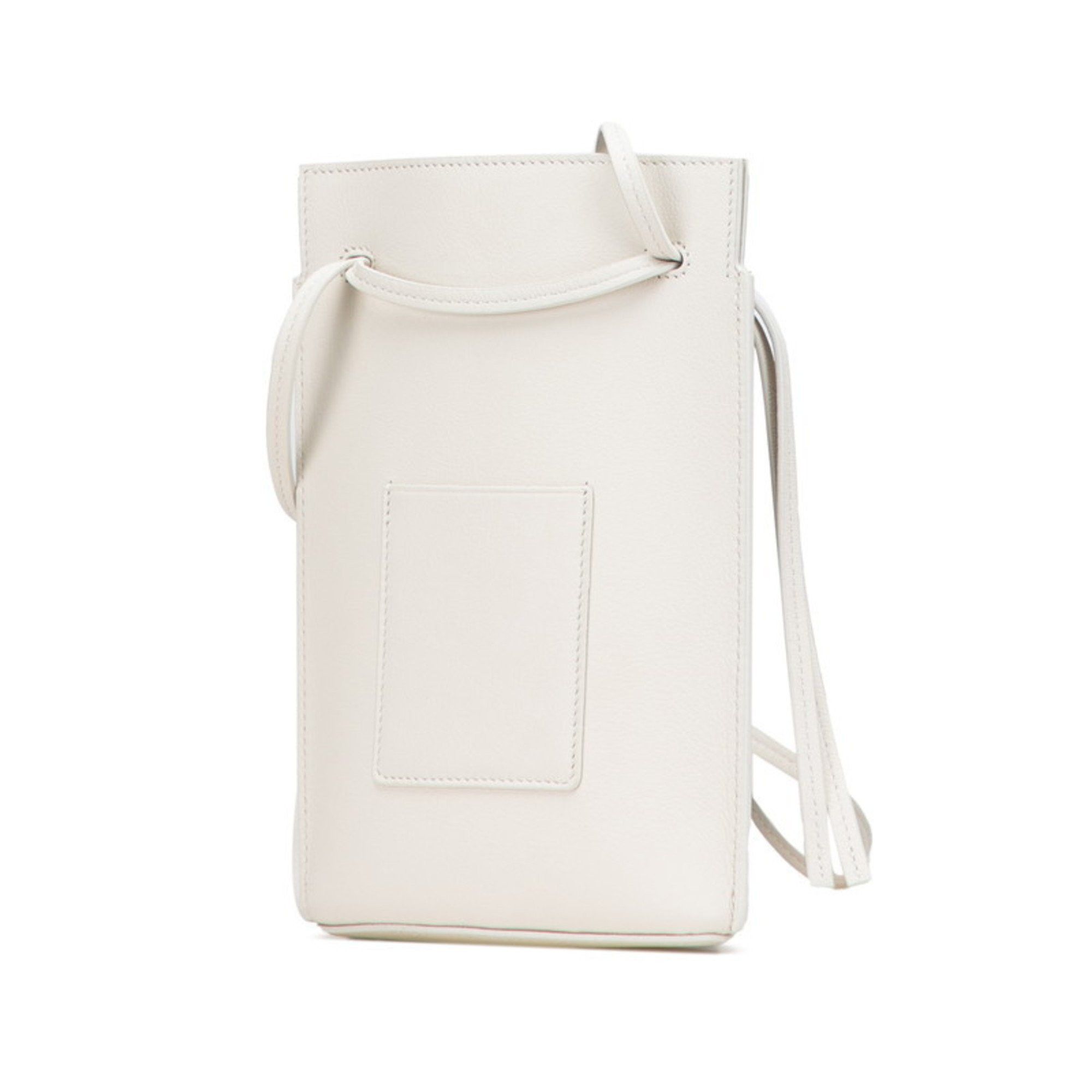 Loewe LOEWE Anagram Dice Pocket Crossbody Shoulder Bag in Off-White Leather for Women Size ONE SIZE - 2 Thumbnail
