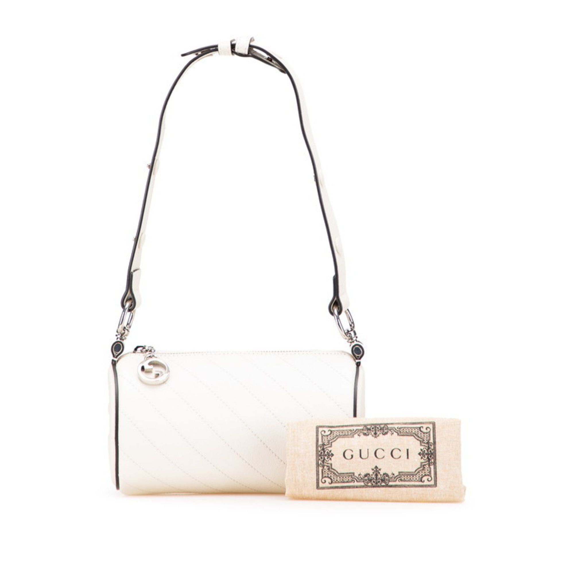 Gucci Gucci Blondie Mini Shoulder Bag/Handbag 760170 White Leather Women's GUCCI Size ONE SIZE - 10 Thumbnail