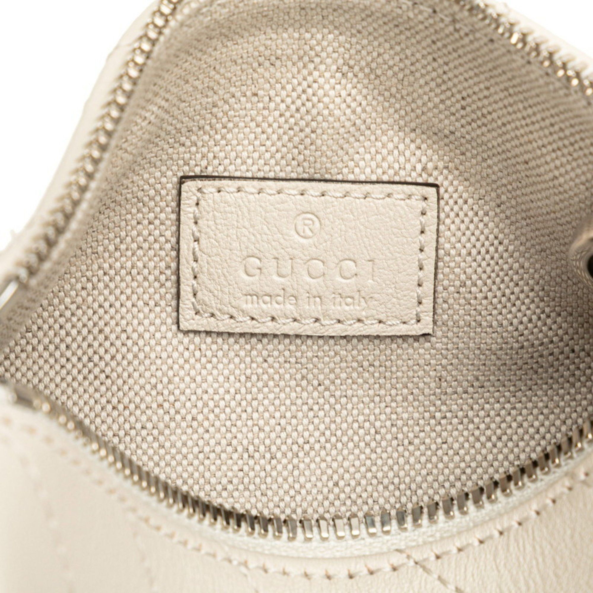 Gucci Gucci Blondie Mini Shoulder Bag/Handbag 760170 White Leather Women's GUCCI Size ONE SIZE - 8 Thumbnail