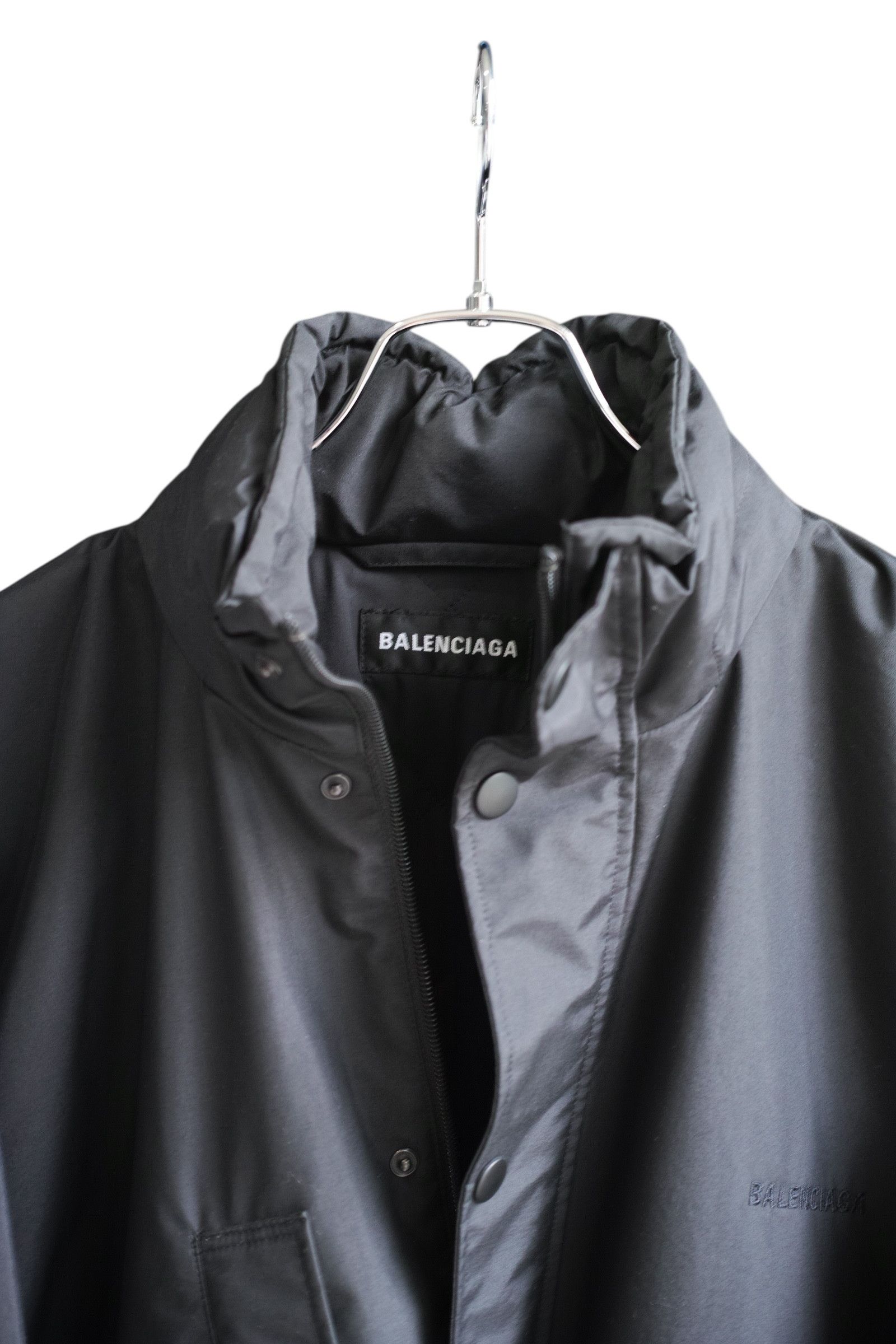 Balenciaga BALENCIAGA 2018Winter Reflective stripe oversized parka black size 48 Size US XXL / EU 58 / 5 - 5 Thumbnail