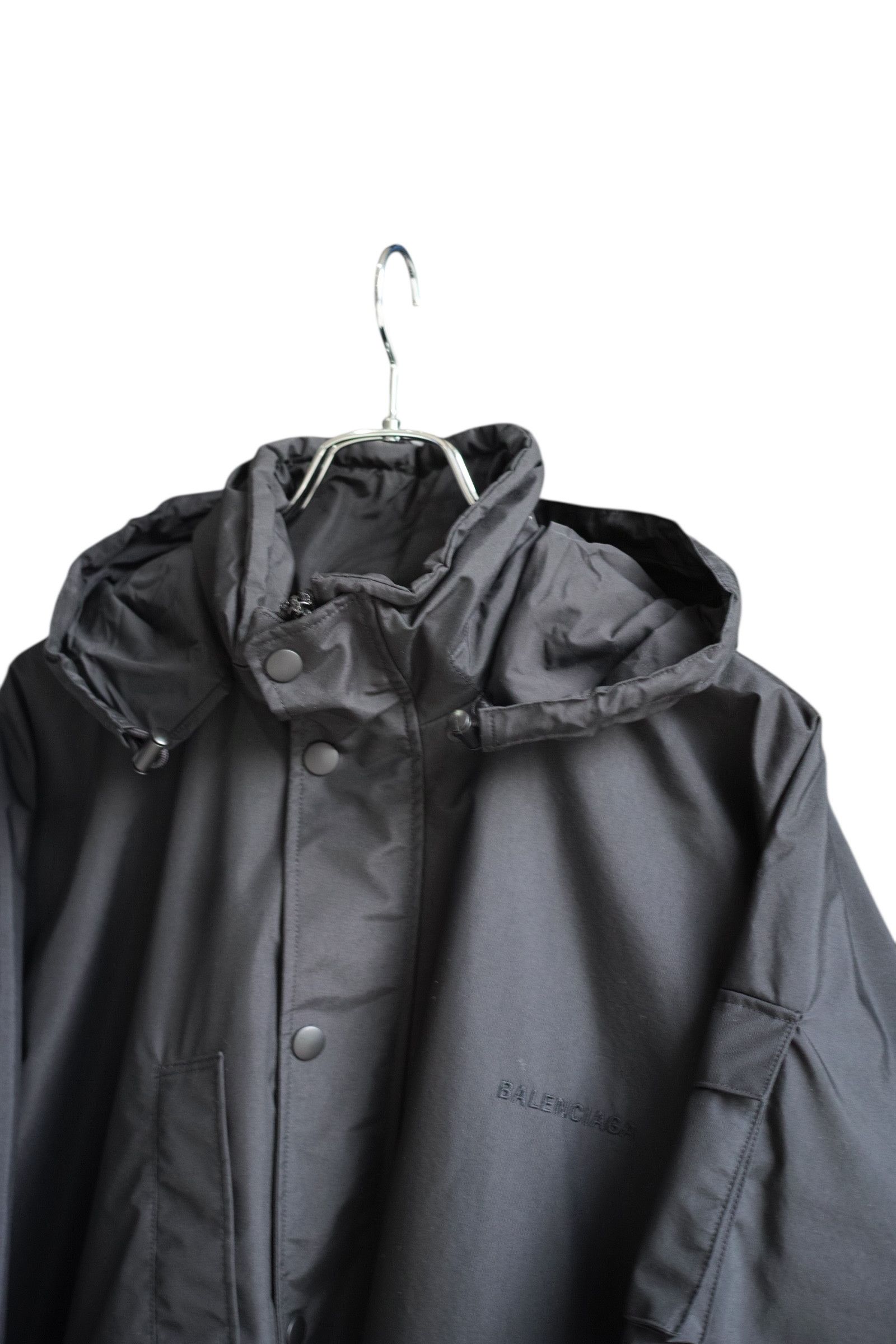 Balenciaga BALENCIAGA 2018Winter Reflective stripe oversized parka black size 48 Size US XXL / EU 58 / 5 - 3 Thumbnail