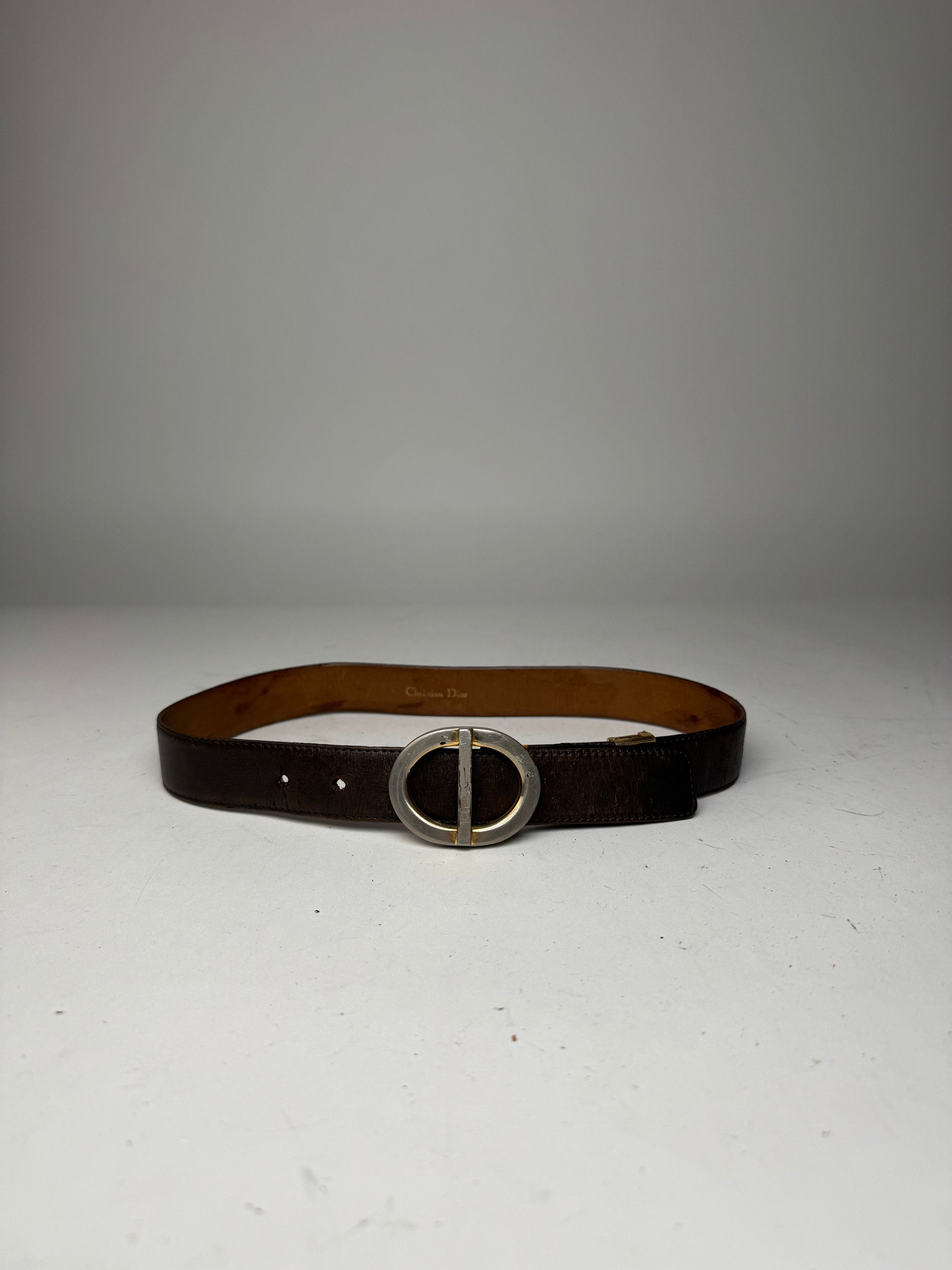 Dior Vintage Leather Belt brown Size ONE SIZE - 5 Thumbnail