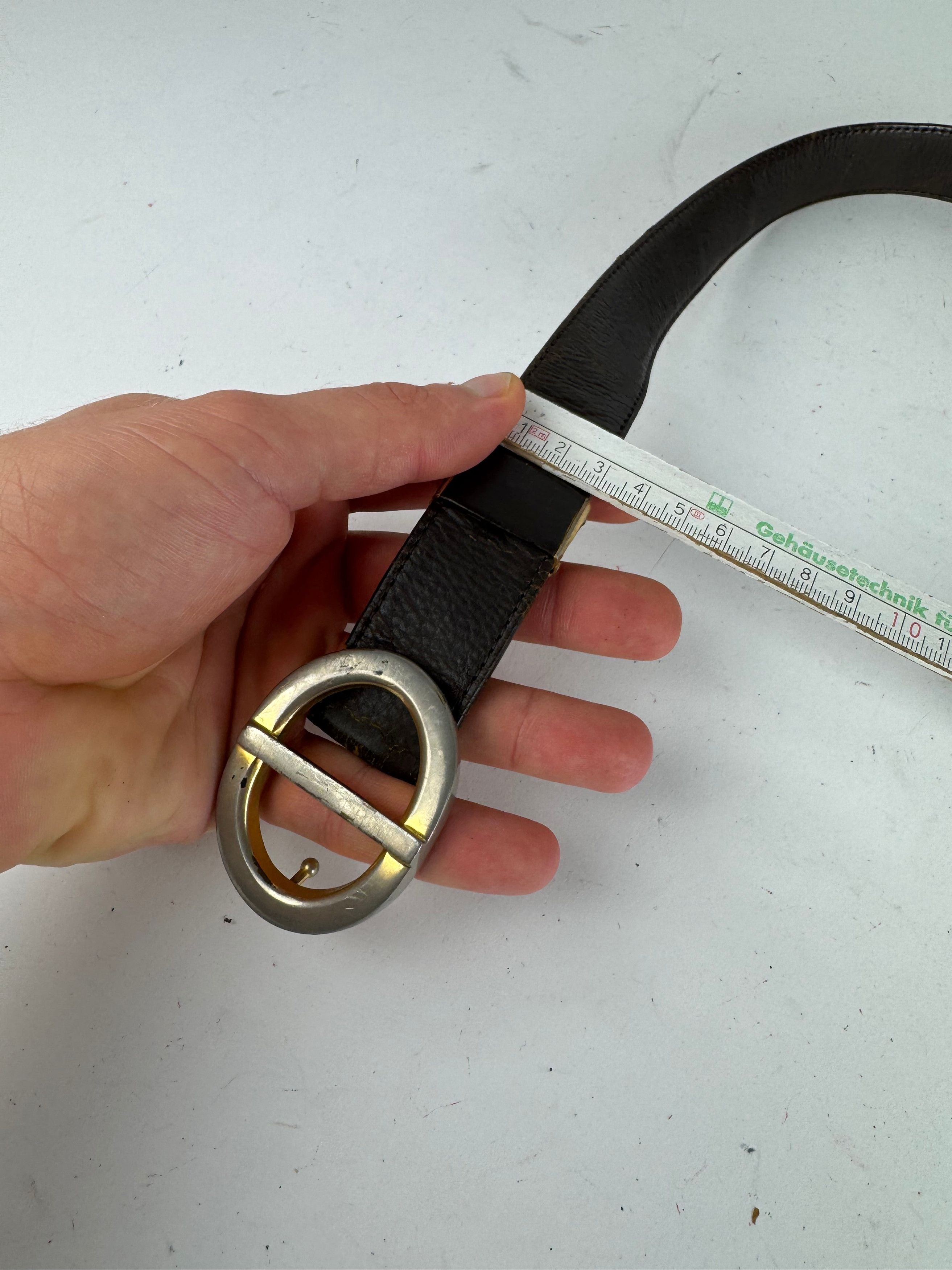 Dior Vintage Leather Belt brown Size ONE SIZE - 8 Thumbnail