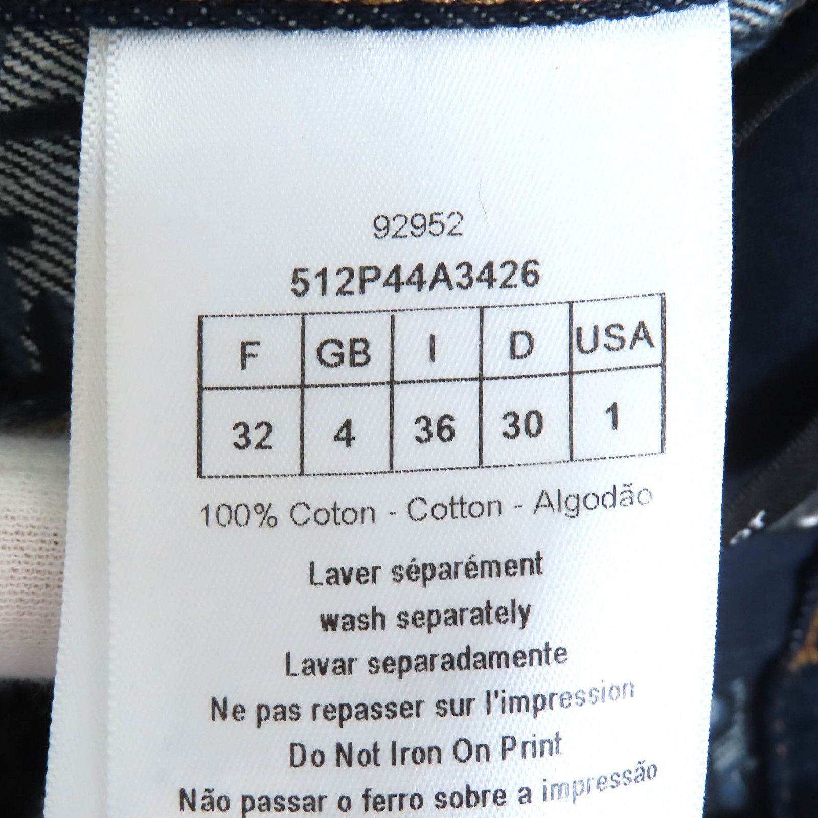 Dior Dior Christian Dior Oblique Lining Denim Shorts Denim Shorts 512P44A3426 DUTY FREE for USA Size ONE SIZE - 7 Thumbnail
