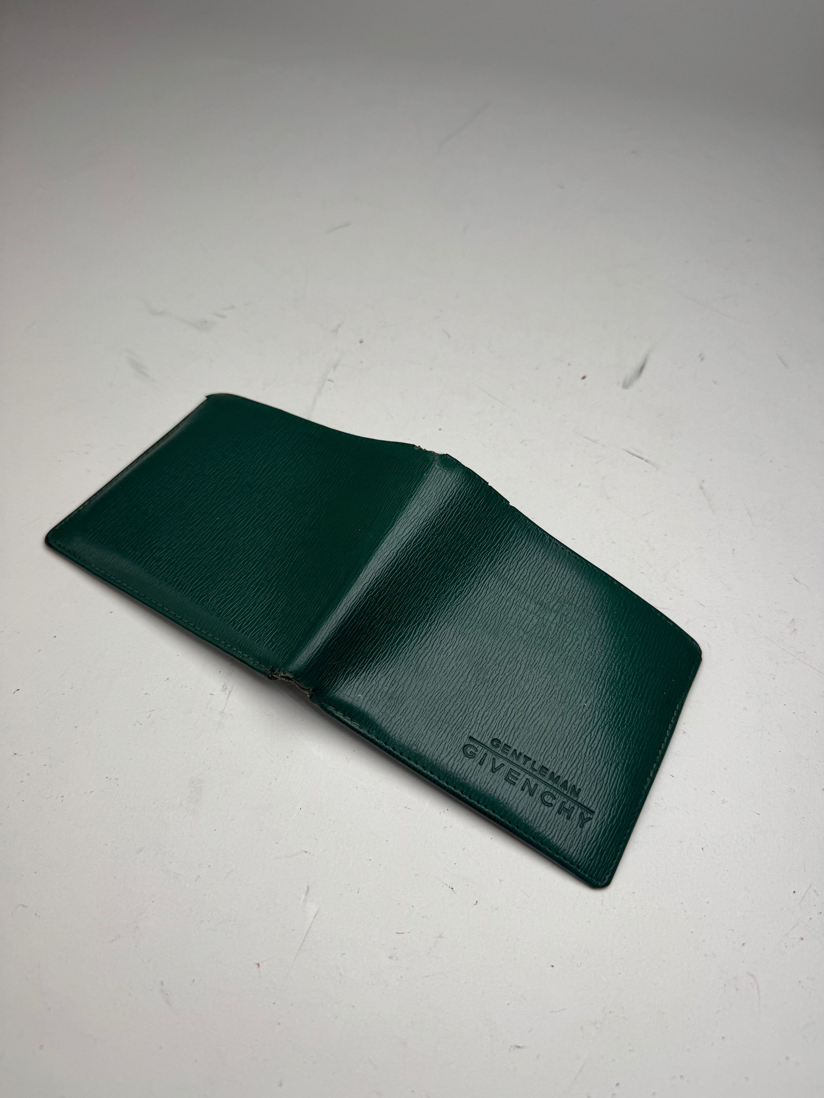 Givenchy Vintage Flapable Leather Wallet Green Size ONE SIZE - 10 Thumbnail