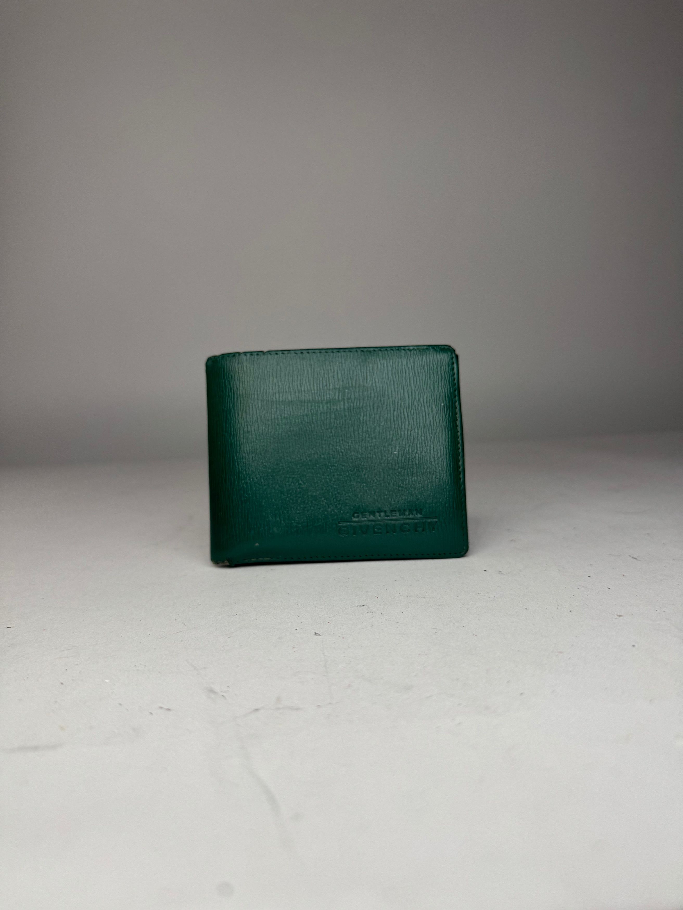 Givenchy Vintage Flapable Leather Wallet Green Size ONE SIZE - 4 Thumbnail