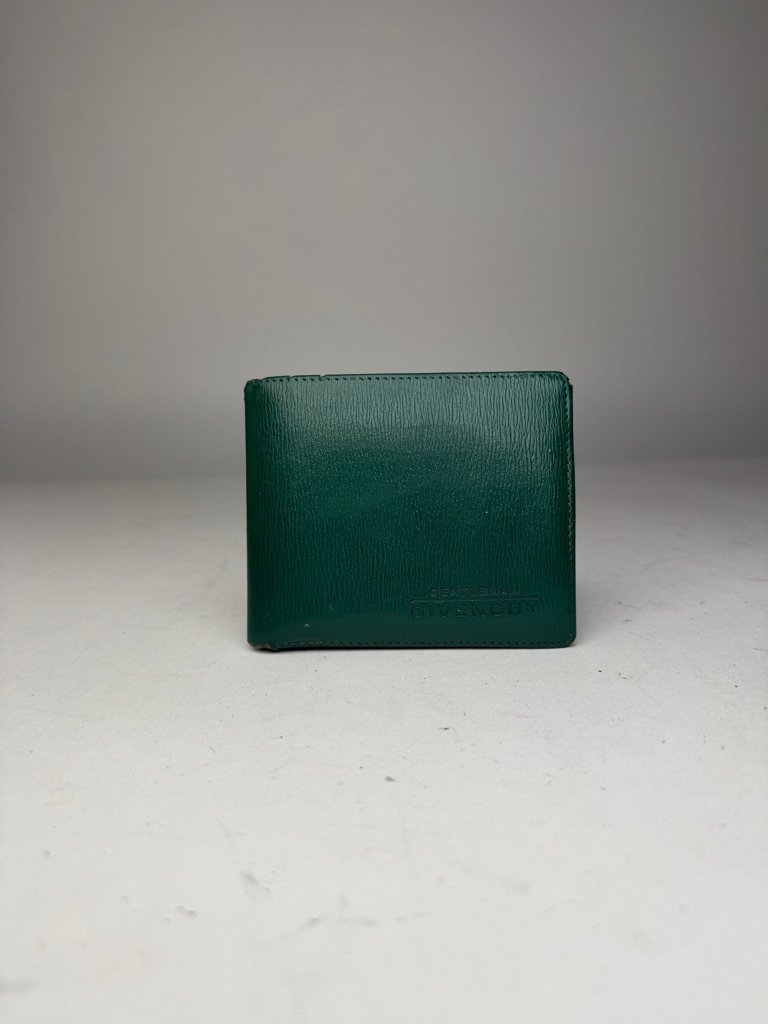 Givenchy Vintage Flapable Leather Wallet Green Size ONE SIZE - 13 Thumbnail