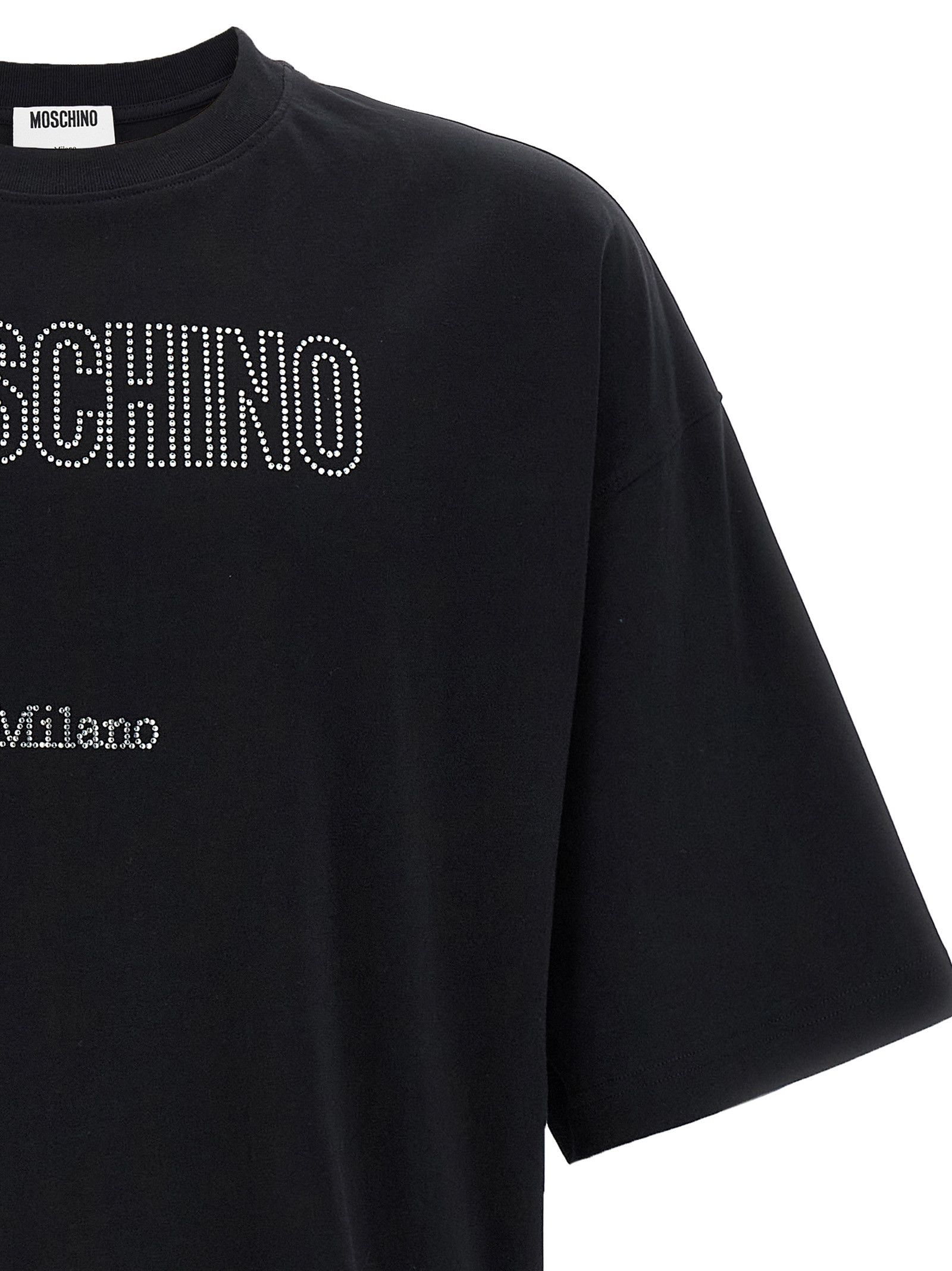 Moschino Rhinestone logo T-shirt Size US M / EU 48-50 / 2 - 3 Thumbnail