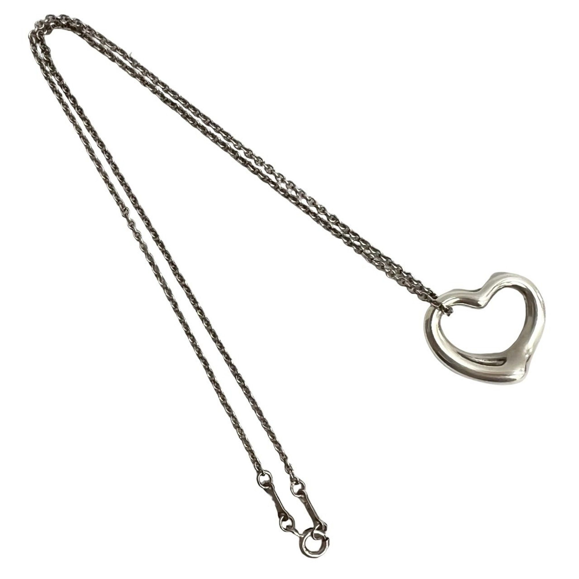 Tiffany & Co. TIFFANY & Co. Tiffany Open Heart Necklace, 925 Sterling Silver, Pendant, 05322 Size ONE SIZE - 4 Thumbnail