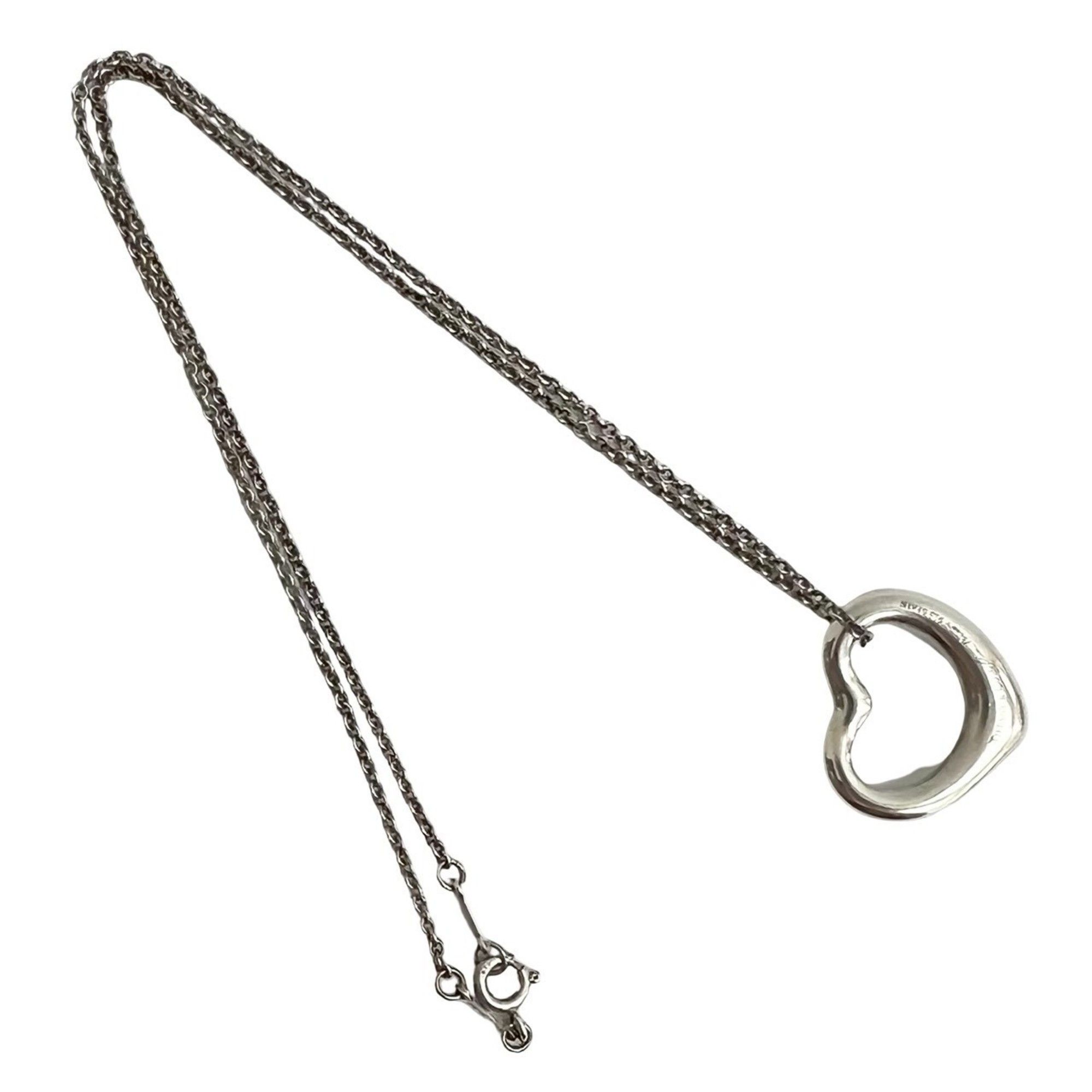 Tiffany & Co. TIFFANY & Co. Tiffany Open Heart Necklace, 925 Sterling Silver, Pendant, 05322 Size ONE SIZE - 5 Thumbnail