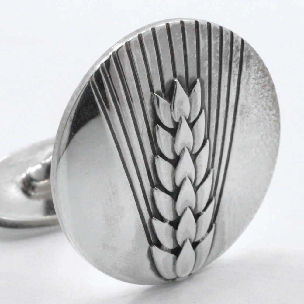 Other Other Georg Jensen Wheat Ear Silver 925 Cufflinks Metal Cufflinks 78B DUTY FREE for USA Size ONE SIZE - 4 Thumbnail