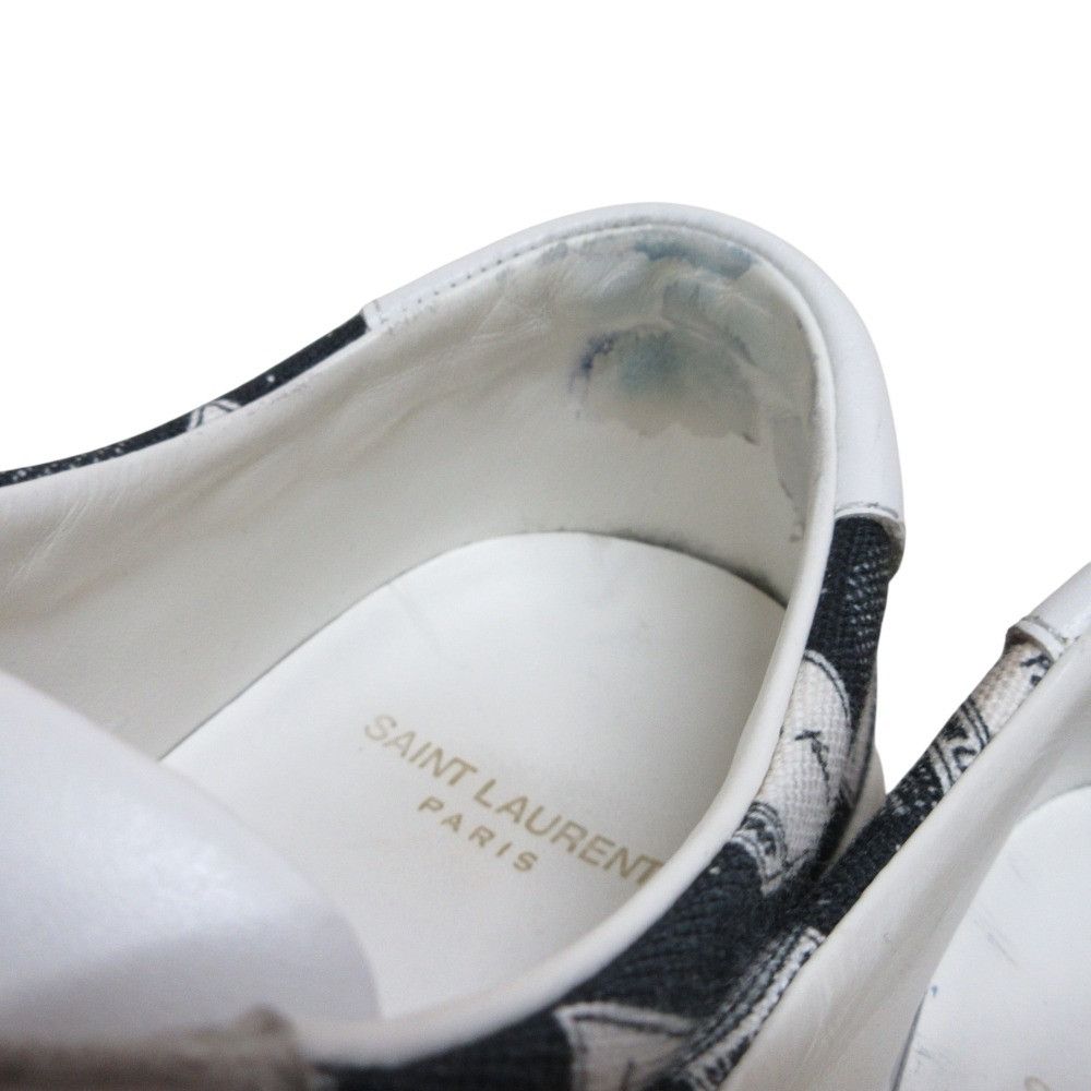 Yves Saint Laurent Yves Saint Laurent Saint Laurent Paris Canvas Leather Sneakers Canvas Shoes DUTY FREE for USA Size ONE SIZE - 5 Thumbnail