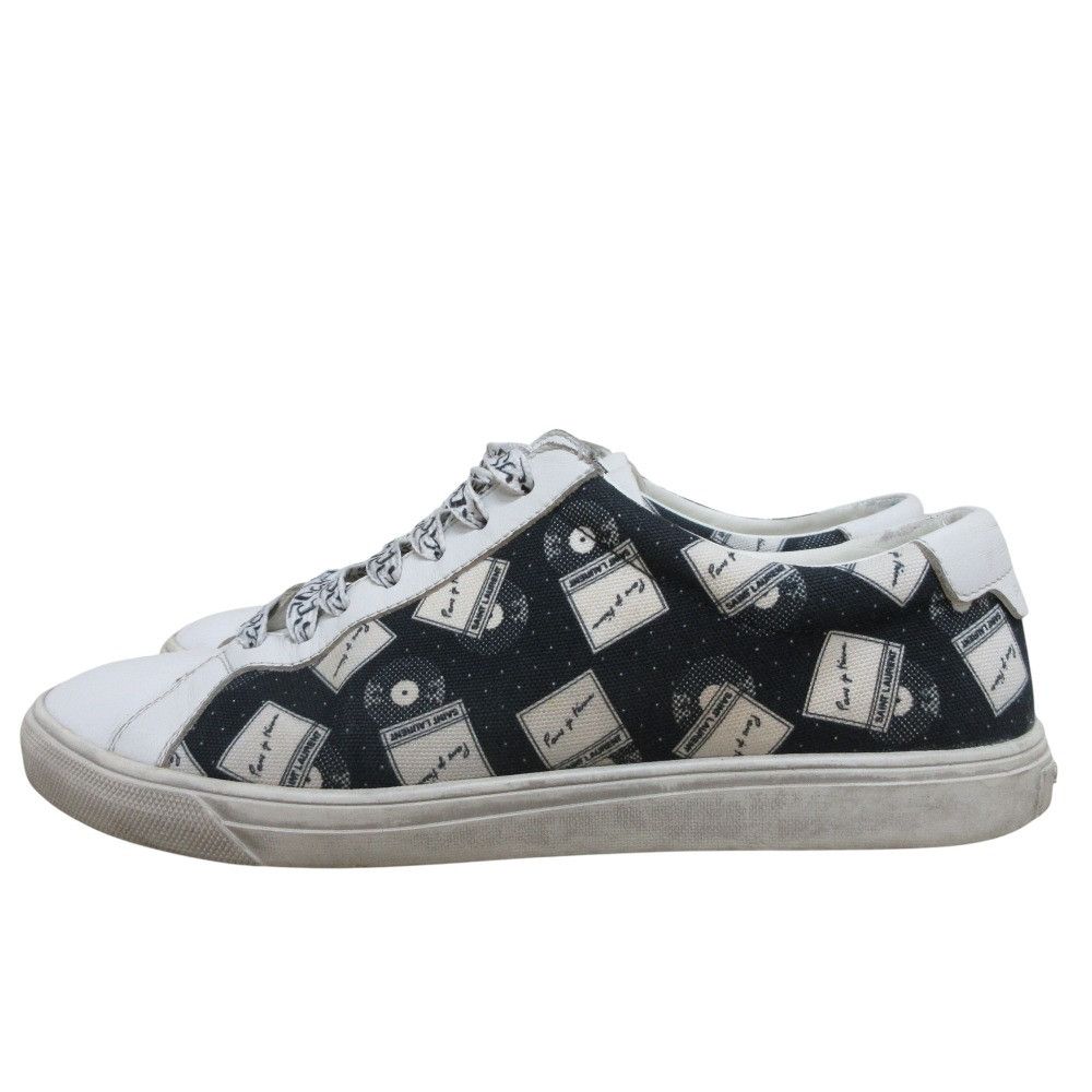 Yves Saint Laurent Yves Saint Laurent Saint Laurent Paris Canvas Leather Sneakers Canvas Shoes DUTY FREE for USA Size ONE SIZE - 3 Thumbnail