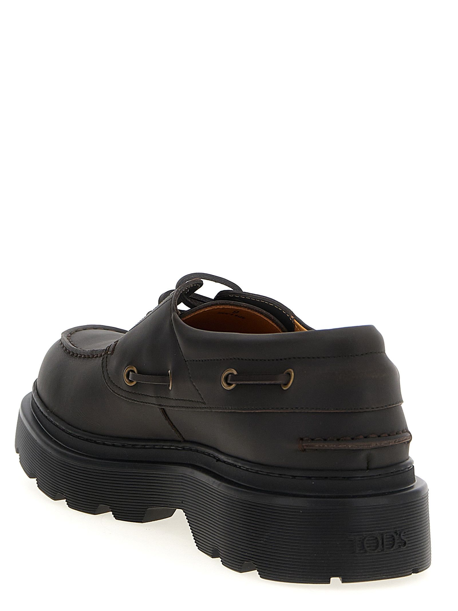 Tod's Leather Boat Shoe Size US 12 / EU 45 - 3 Thumbnail