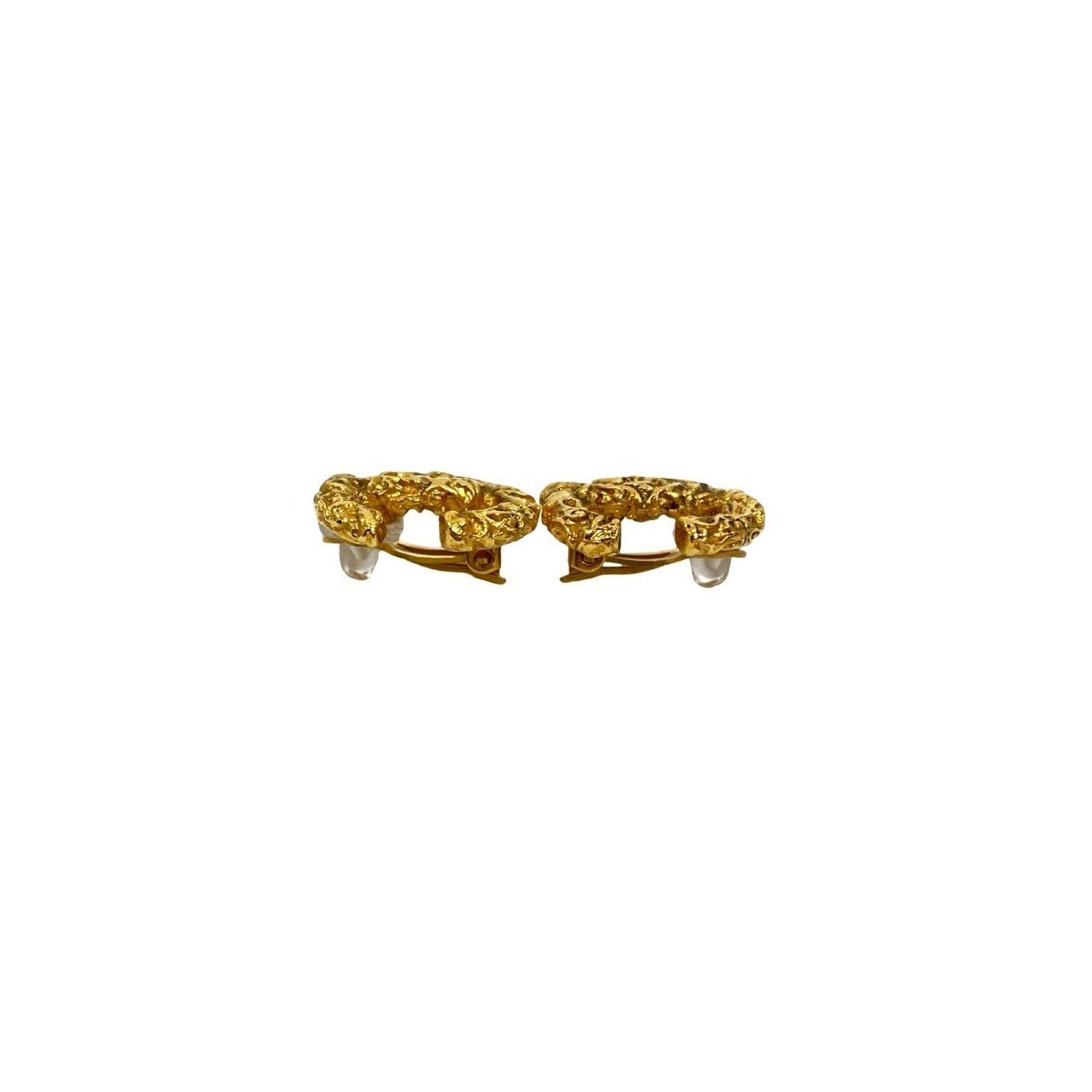 Chanel CHANEL Vintage Coco Mark Motif Earrings and Ear Cuffs, Gold, 60447 Size ONE SIZE - 3 Thumbnail