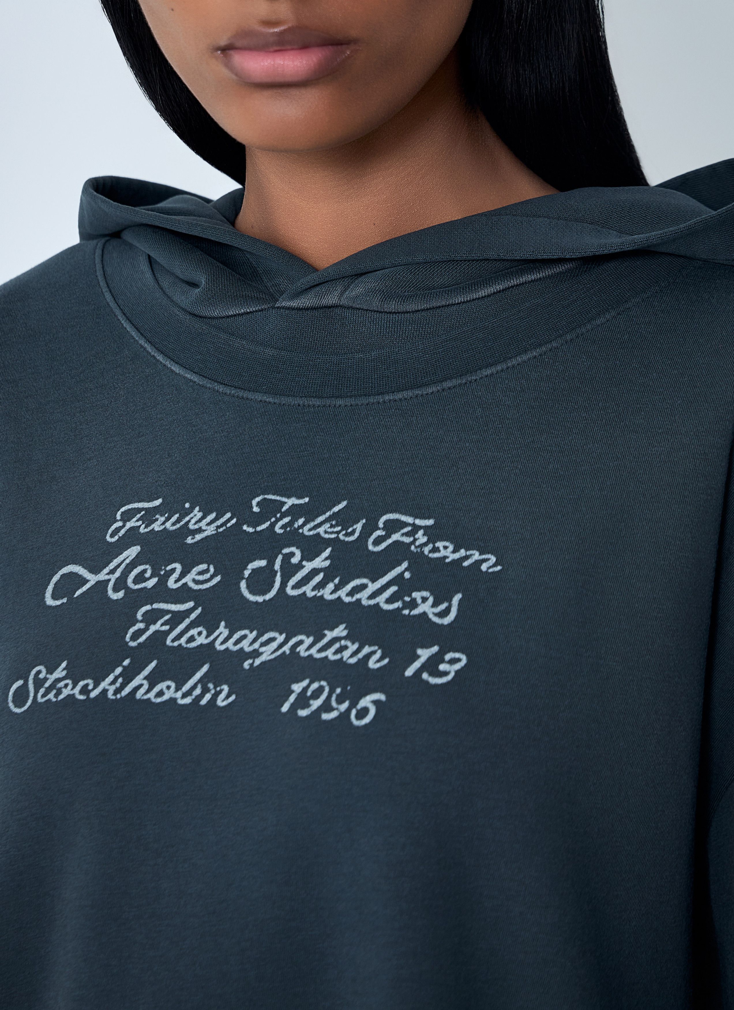 Acne Studios Hooded Logo Motif Sweatshirt Size S / US 4 / IT 40 - 5 Thumbnail