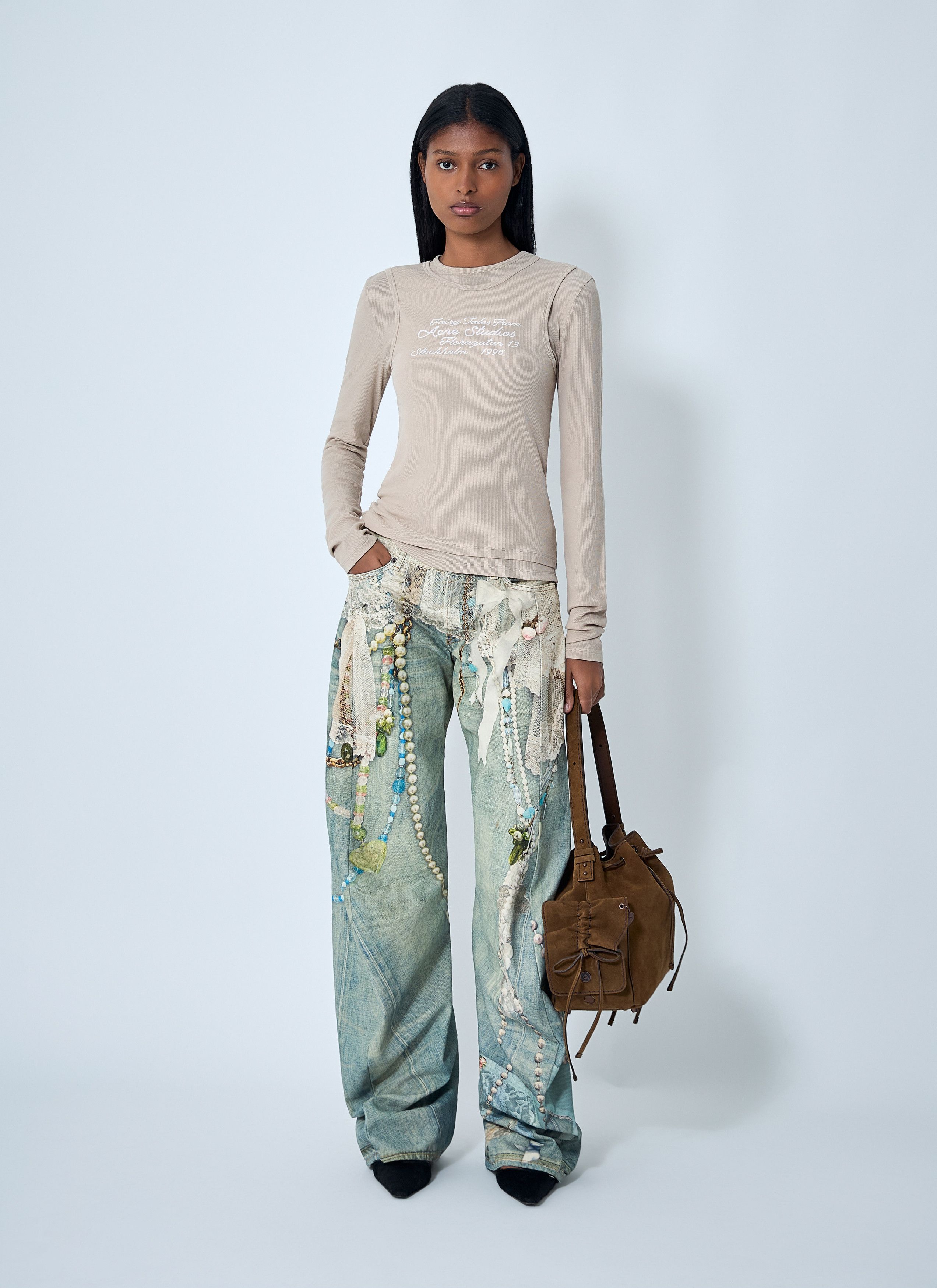 Acne Studios Logo Motif T-Shirt Size L / US 10 / IT 46 - 2 Thumbnail