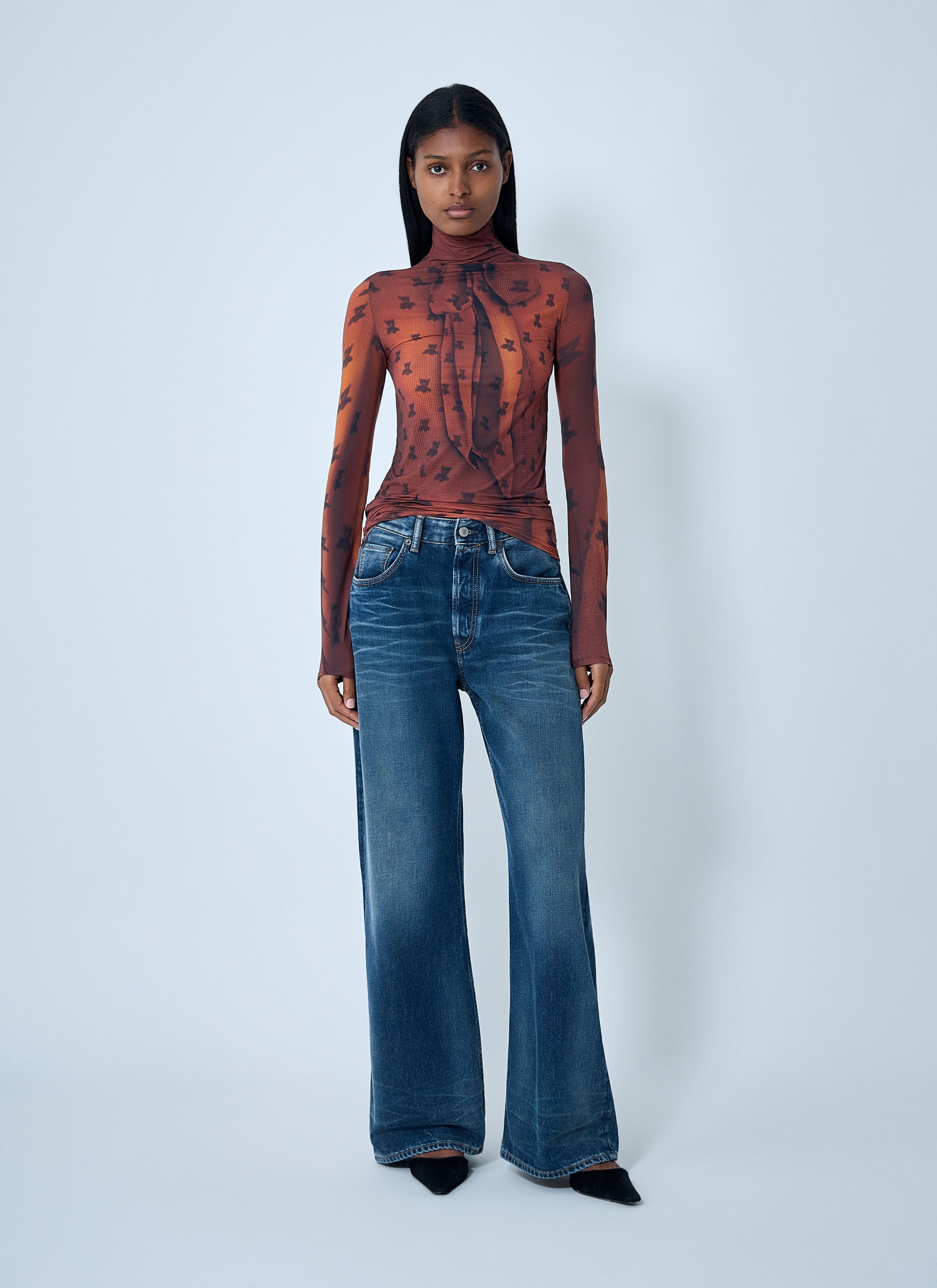 Acne Studios Print Mesh Top Size M / US 6-8 / IT 42-44 - 2 Thumbnail