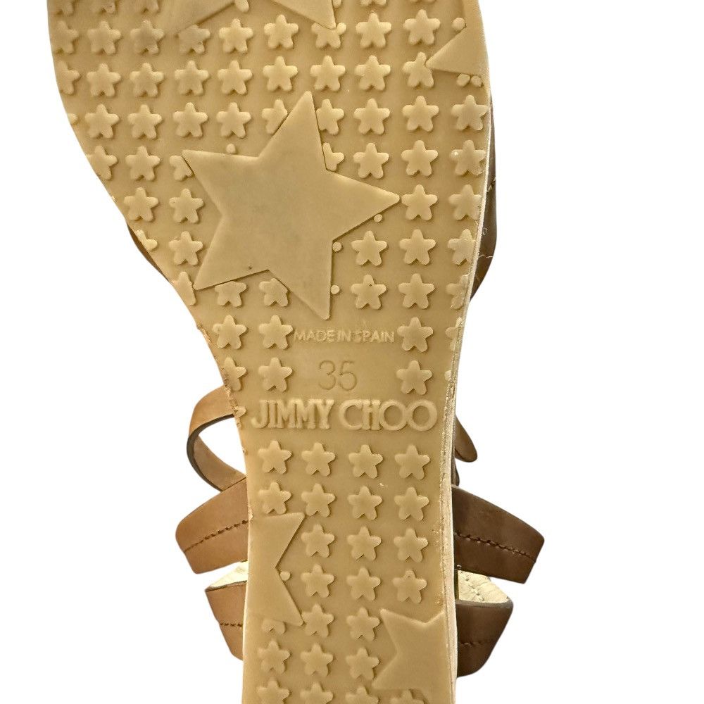 Jimmy Choo Jimmy Choo Jimmy Choo Leather Sandals Leather Shoes DUTY FREE for USA Size ONE SIZE - 7 Thumbnail