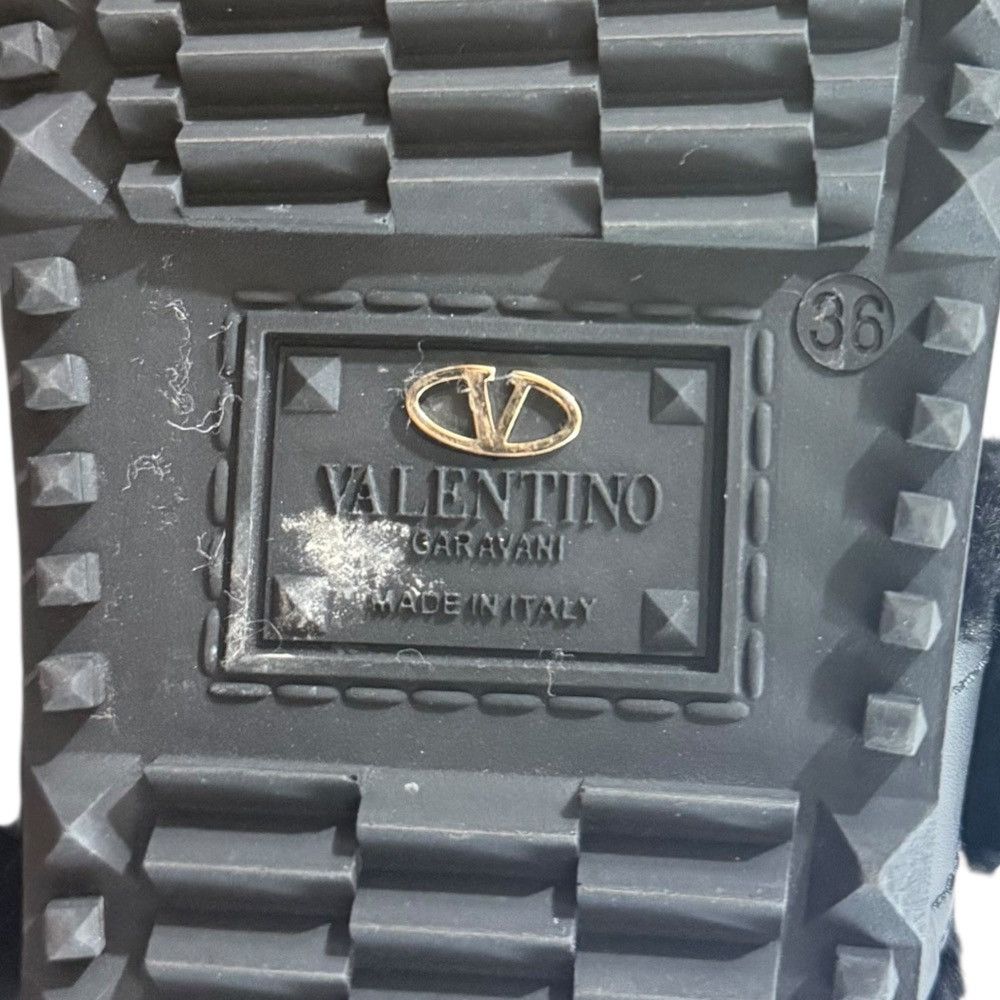 Valentino Valentino Valentino Garavani Rockstud Shearling Sandals Leather Shoes DUTY FREE for USA Size ONE SIZE - 10 Thumbnail