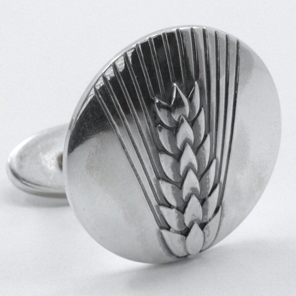 Other Other Georg Jensen Wheat Ear Silver 925 Cufflinks Metal Cufflinks 47B DUTY FREE for USA Size ONE SIZE - 4 Thumbnail