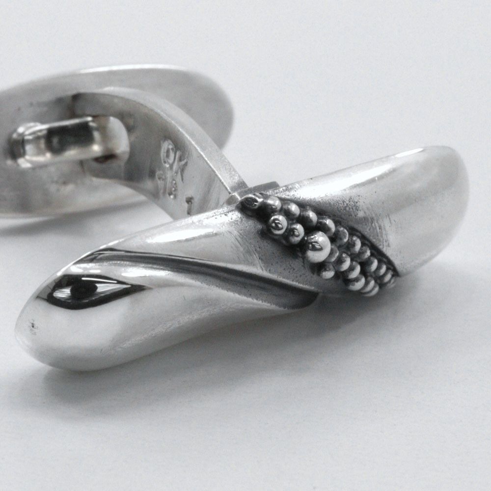 Other Other Georg Jensen #161 Silver 925 Cufflinks Metal Cufflinks 161 DUTY FREE for USA Size ONE SIZE - 4 Thumbnail