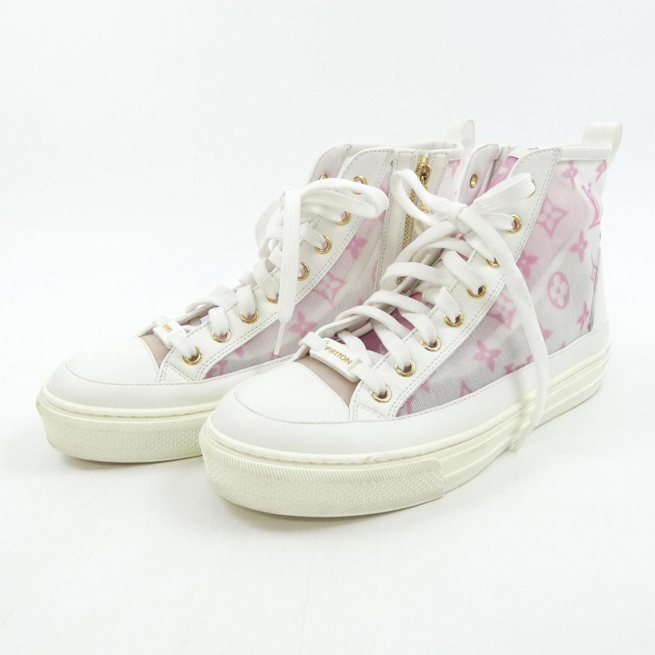 Louis Vuitton Louis Vuitton Louis Vuitton Stellar Line Sneakers Leather Shoes DUTY FREE for USA Size ONE SIZE - 3 Thumbnail