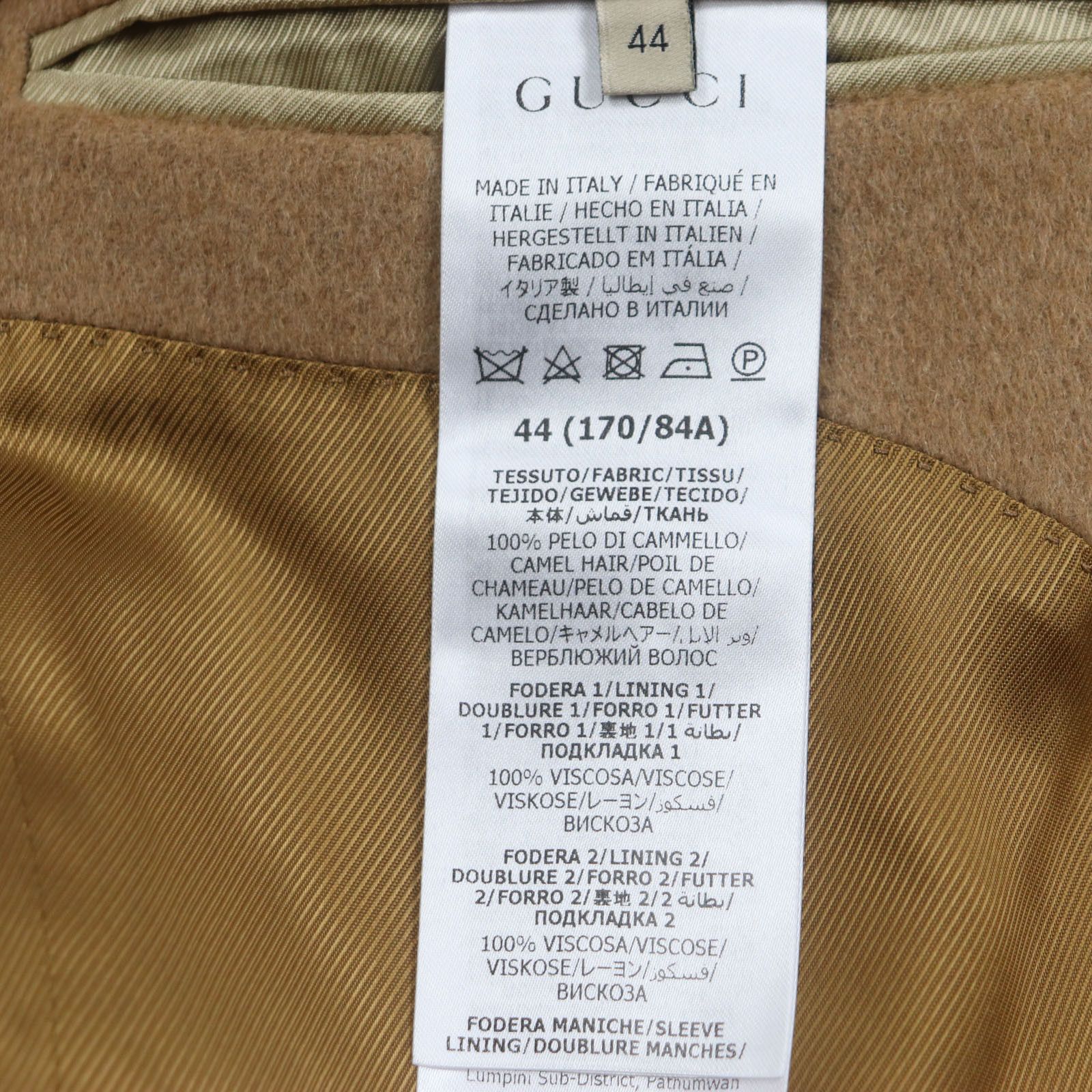 Gucci Gucci Gucci Chester coat Wool Coat Leather Outerwear 753089 DUTY FREE for USA Size ONE SIZE - 9 Thumbnail