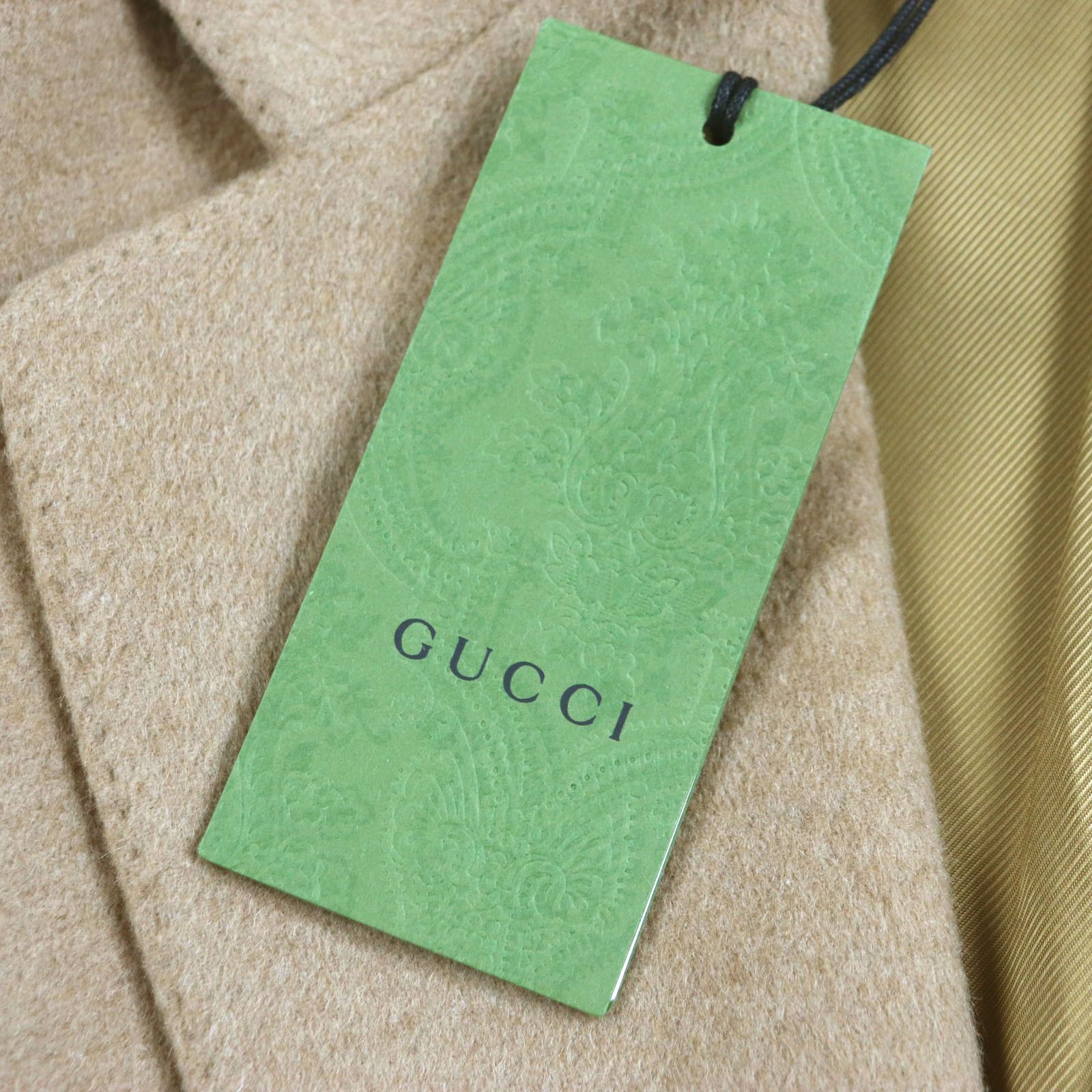 Gucci Gucci Gucci Chester coat Wool Coat Leather Outerwear 753089 DUTY FREE for USA Size ONE SIZE - 12 Thumbnail