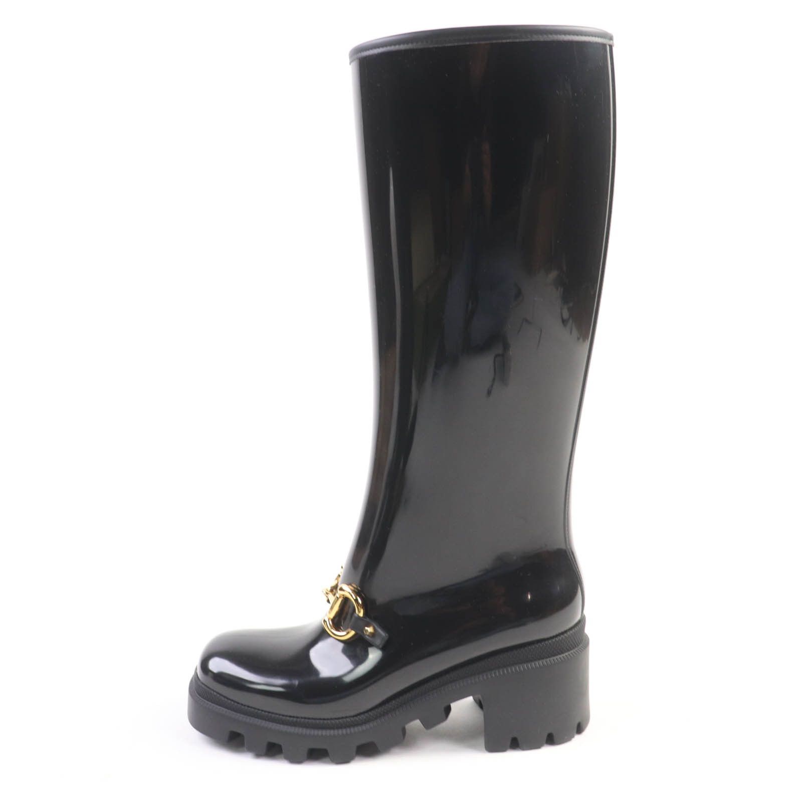 Gucci Gucci Gucci Horsebit Rubber Long Boots Plastic Shoes 659707 DUTY FREE for USA Size ONE SIZE - 5 Thumbnail