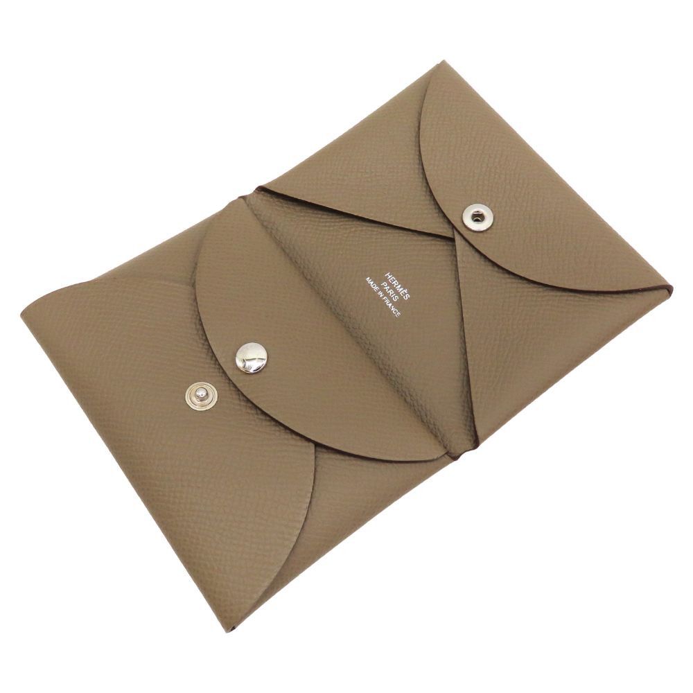 Hermes Hermes Hermes Calvi Duo Epsom Card Case Leather Card Case Stamp B (2023) DUTY FREE for USA Size ONE SIZE - 6 Thumbnail