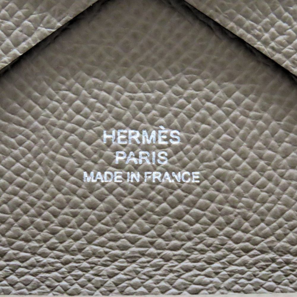 Hermes Hermes Hermes Calvi Duo Epsom Card Case Leather Card Case Stamp B (2023) DUTY FREE for USA Size ONE SIZE - 10 Thumbnail
