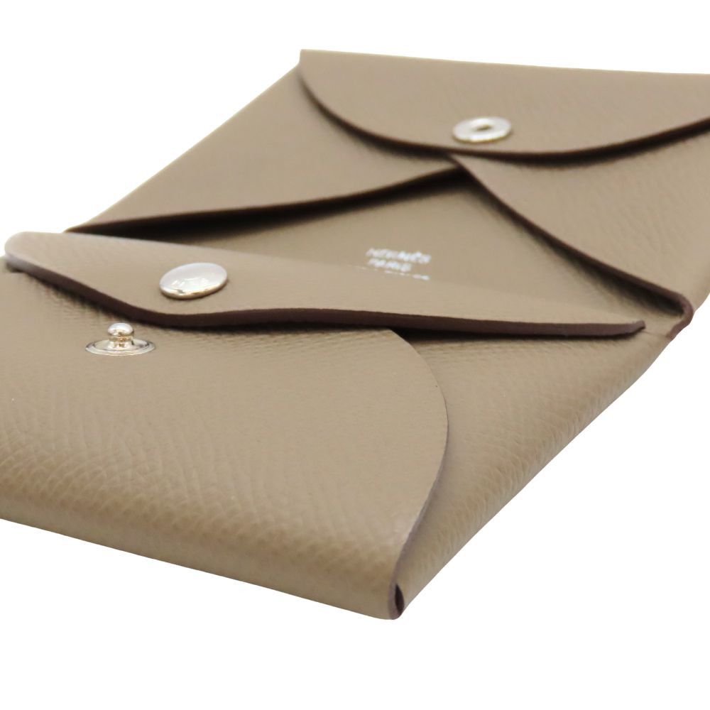 Hermes Hermes Hermes Calvi Duo Epsom Card Case Leather Card Case Stamp B (2023) DUTY FREE for USA Size ONE SIZE - 7 Thumbnail