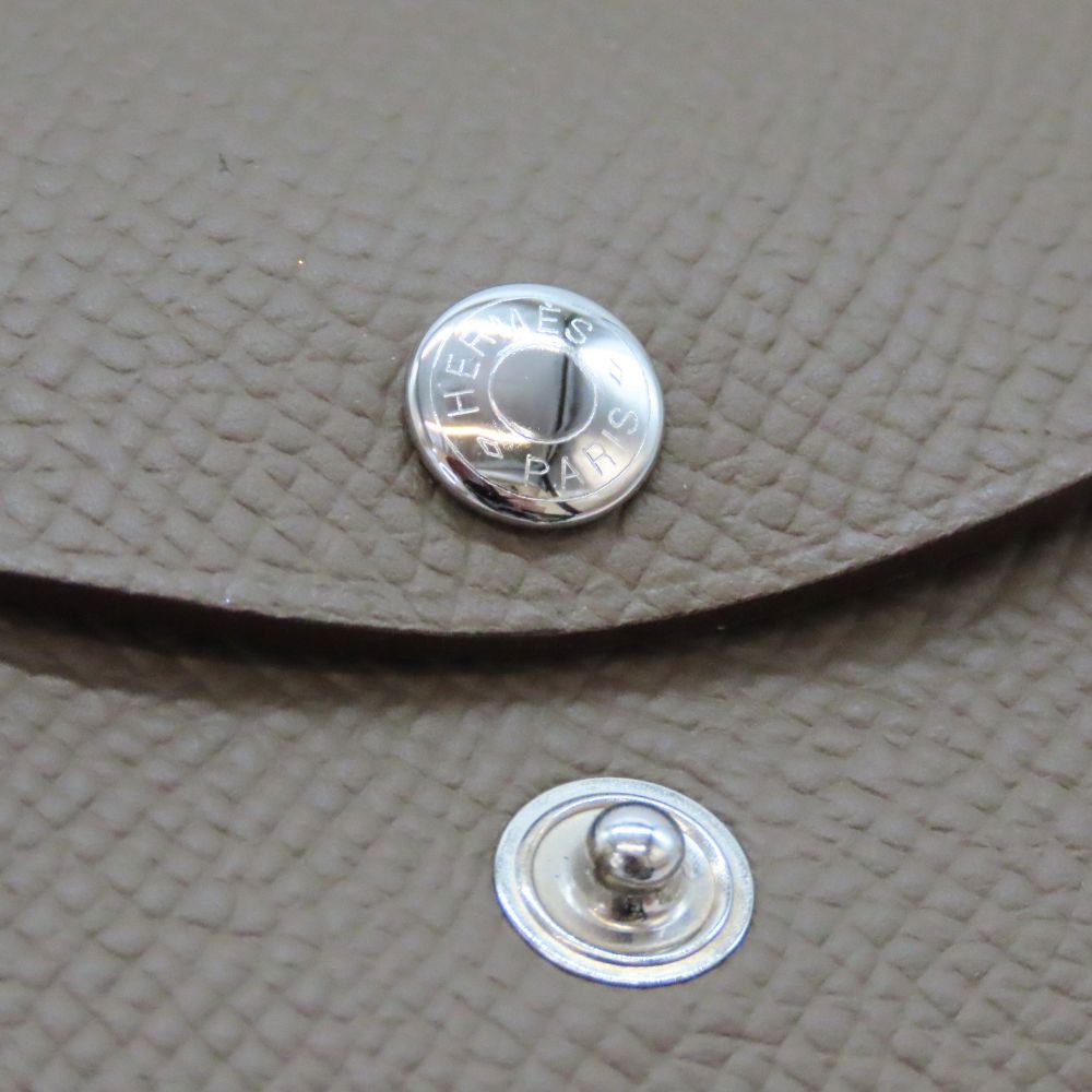 Hermes Hermes Hermes Calvi Duo Epsom Card Case Leather Card Case Stamp B (2023) DUTY FREE for USA Size ONE SIZE - 11 Thumbnail