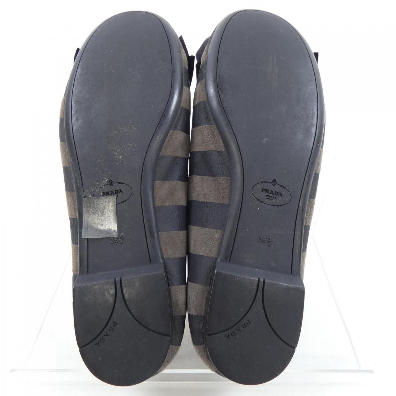 Prada Prada Prada Flat Shoes Leather Shoes DUTY FREE for USA Size ONE SIZE - 4 Thumbnail