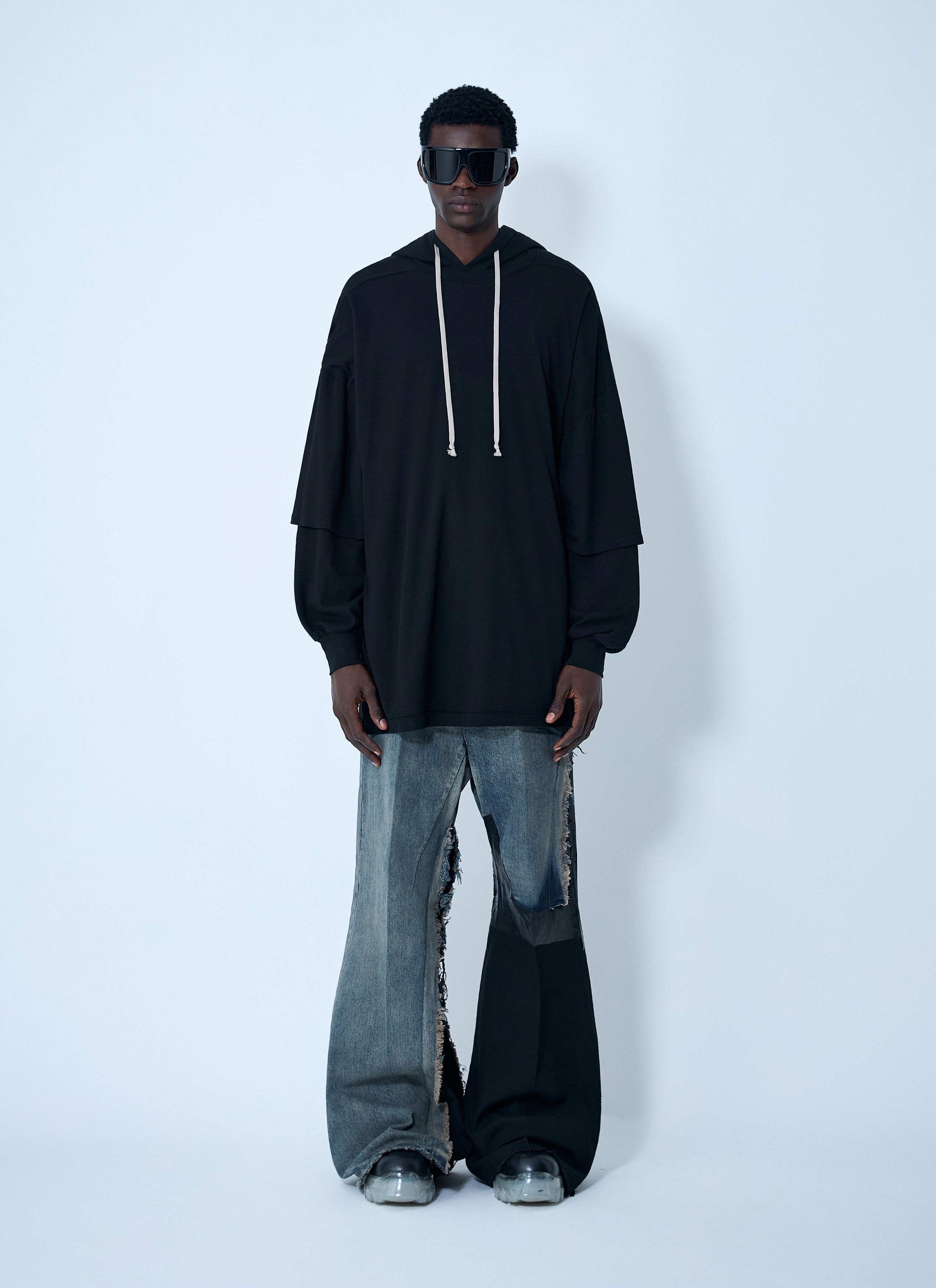 Rick Owens Drkshdw Tommy Hustler Hooded T-Shirt Size US M / EU 48-50 / 2 - 2 Thumbnail