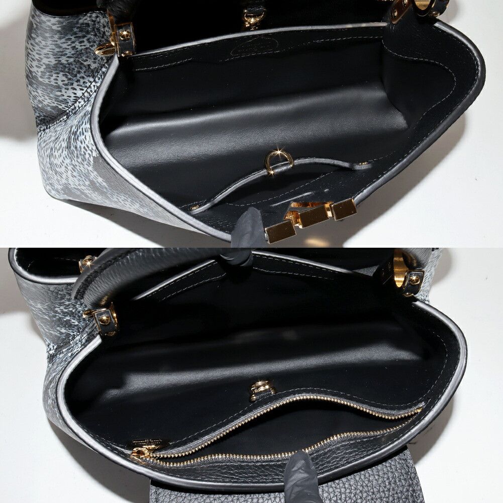 Louis Vuitton Louis Vuitton Louis Vuitton Capucines MM Taurillon 2way Limited Leather Handbag M21728 DUTY FREE for USA Size ONE SIZE - 4 Thumbnail