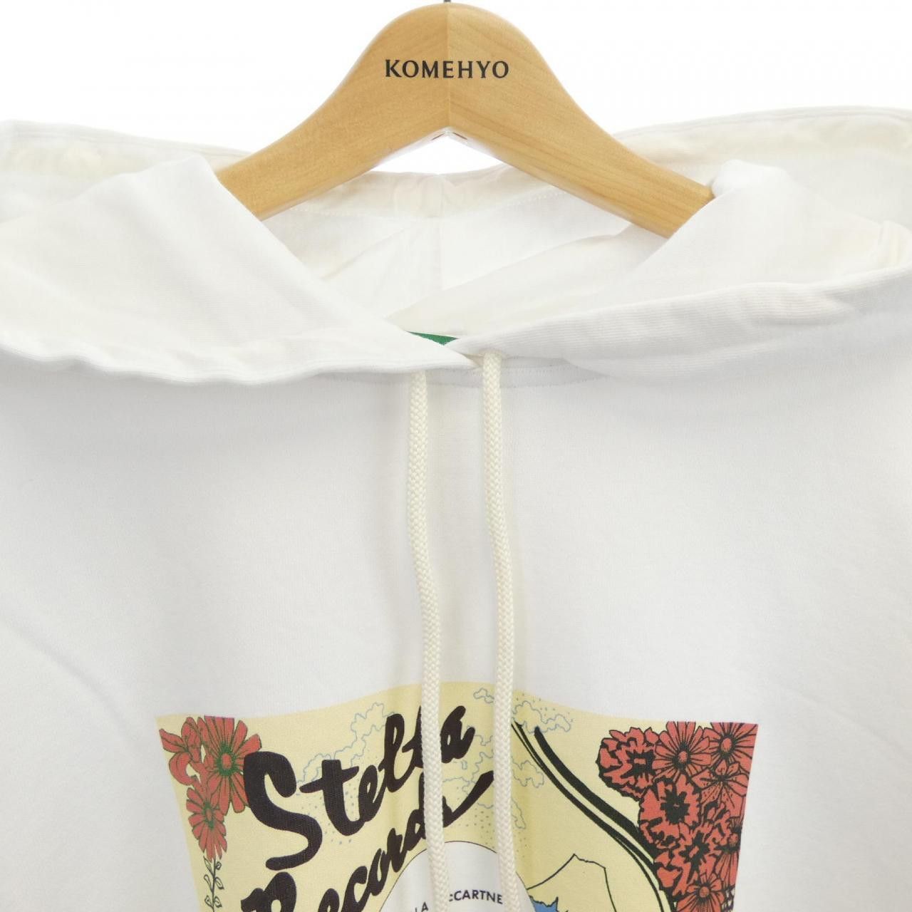Stella McCartney Stella Mccartney Stella McCartney Record Hoodie Cotton Sweatshirts & Hoodies DUTY FREE for USA Size ONE SIZE - 5 Thumbnail