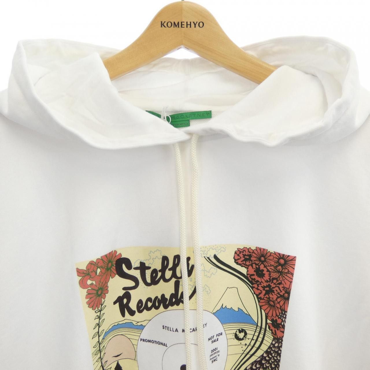 Stella McCartney Stella Mccartney Stella McCartney Record Hoodie Hoodie Cotton Sweatshirts & Hoodies DUTY FREE for USA Size ONE SIZE - 5 Thumbnail