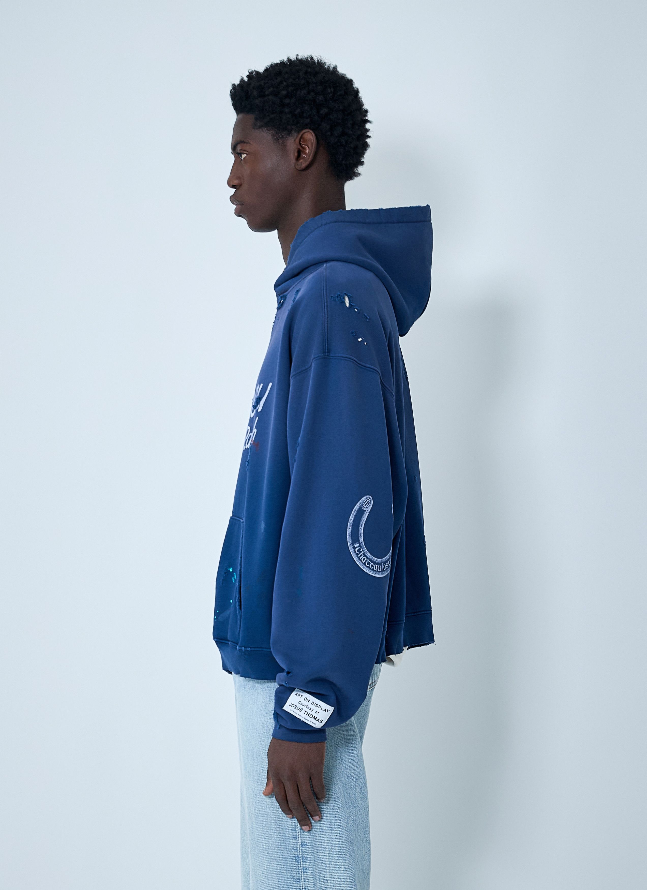Gallery Dept. Distressed Chateau Raunch Hooded Sweatshirt Size US L / EU 52-54 / 3 - 3 Thumbnail