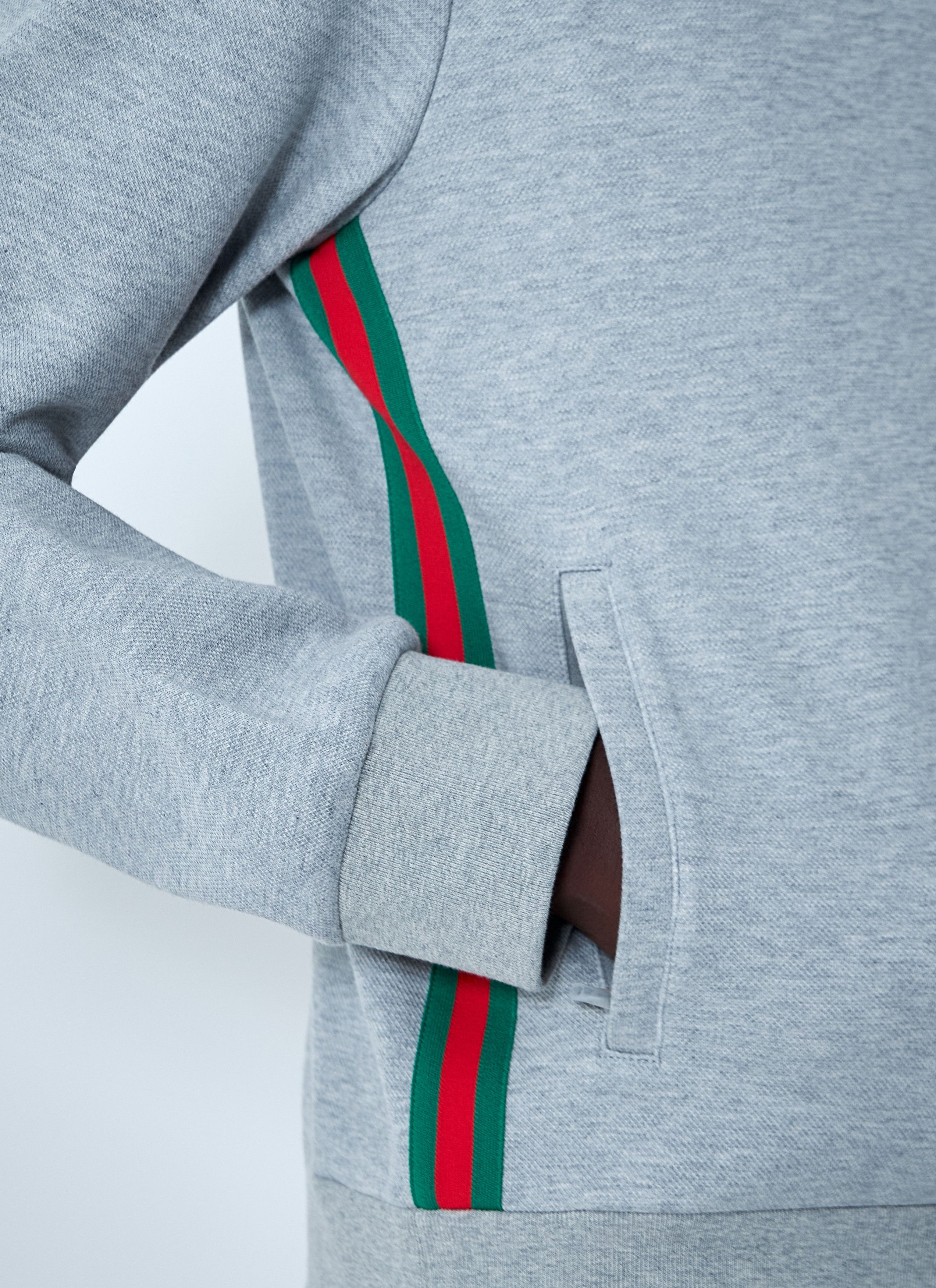 Gucci Web Motif Zip-Up Sweatshirt Size US L / EU 52-54 / 3 - 6 Thumbnail