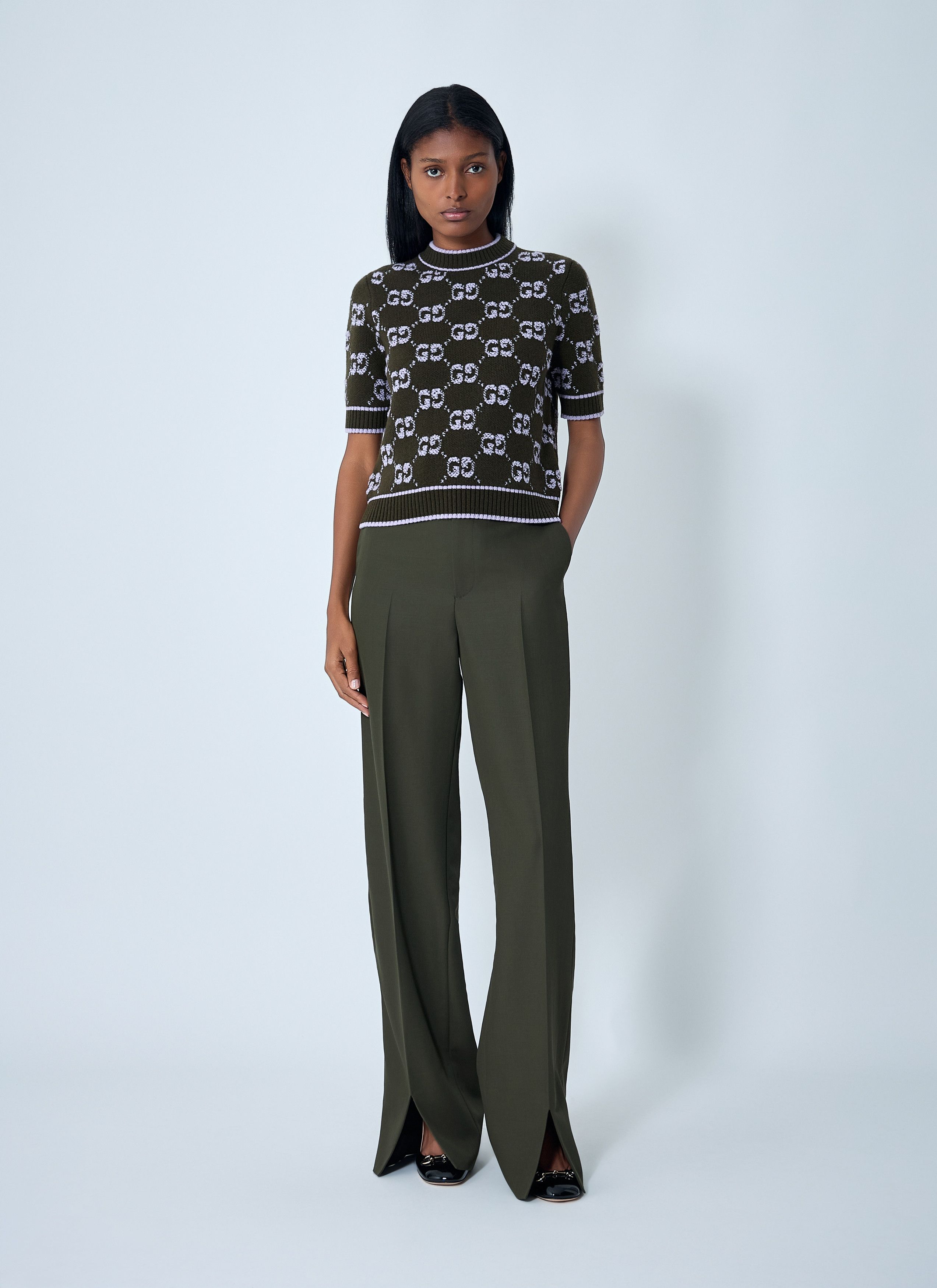 Gucci Tailored Wool Pants Size 28" / US 6 / IT 42 - 2 Thumbnail