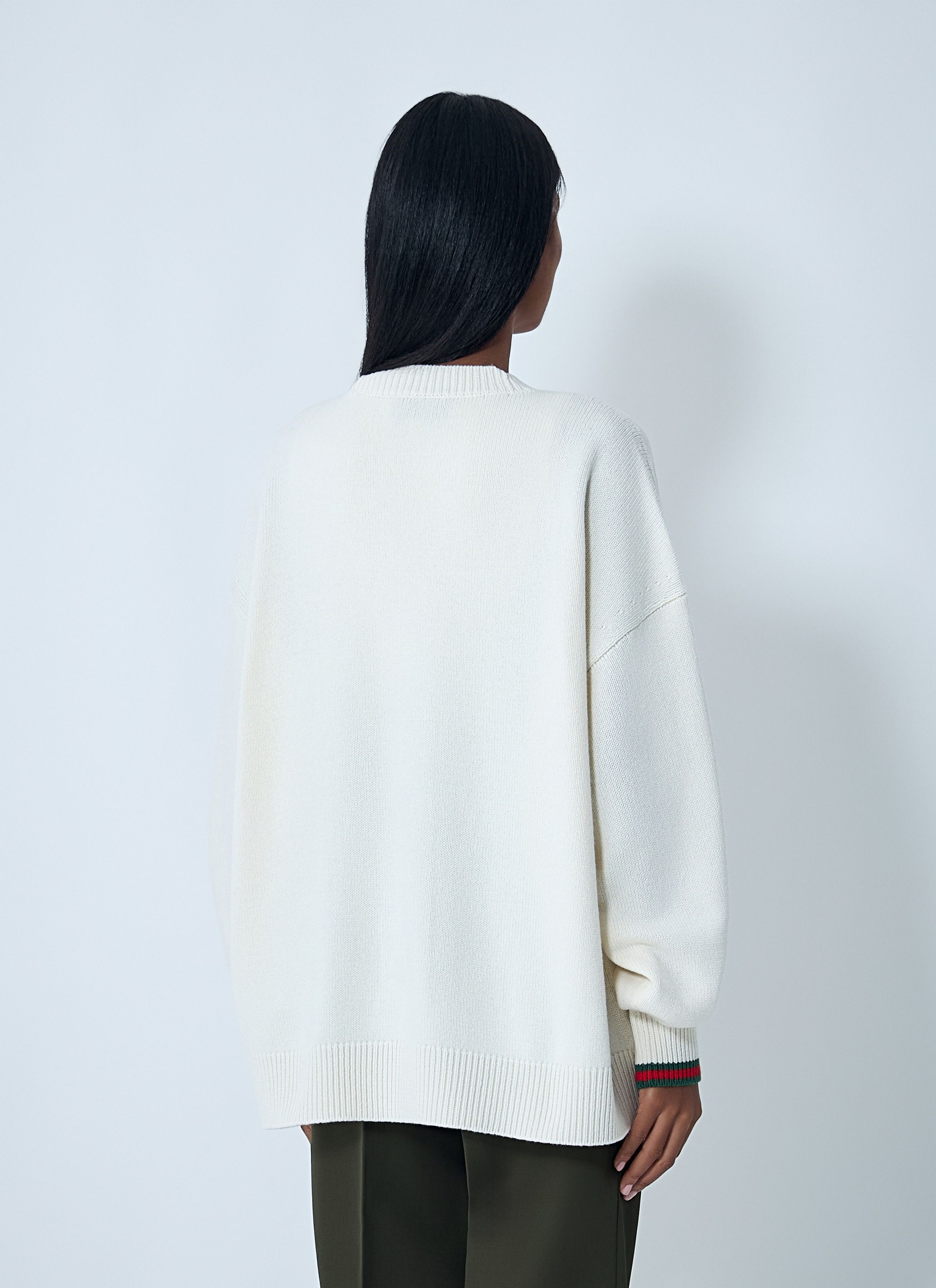 Gucci Web Trim Cardigan Size S / US 4 / IT 40 - 4 Thumbnail