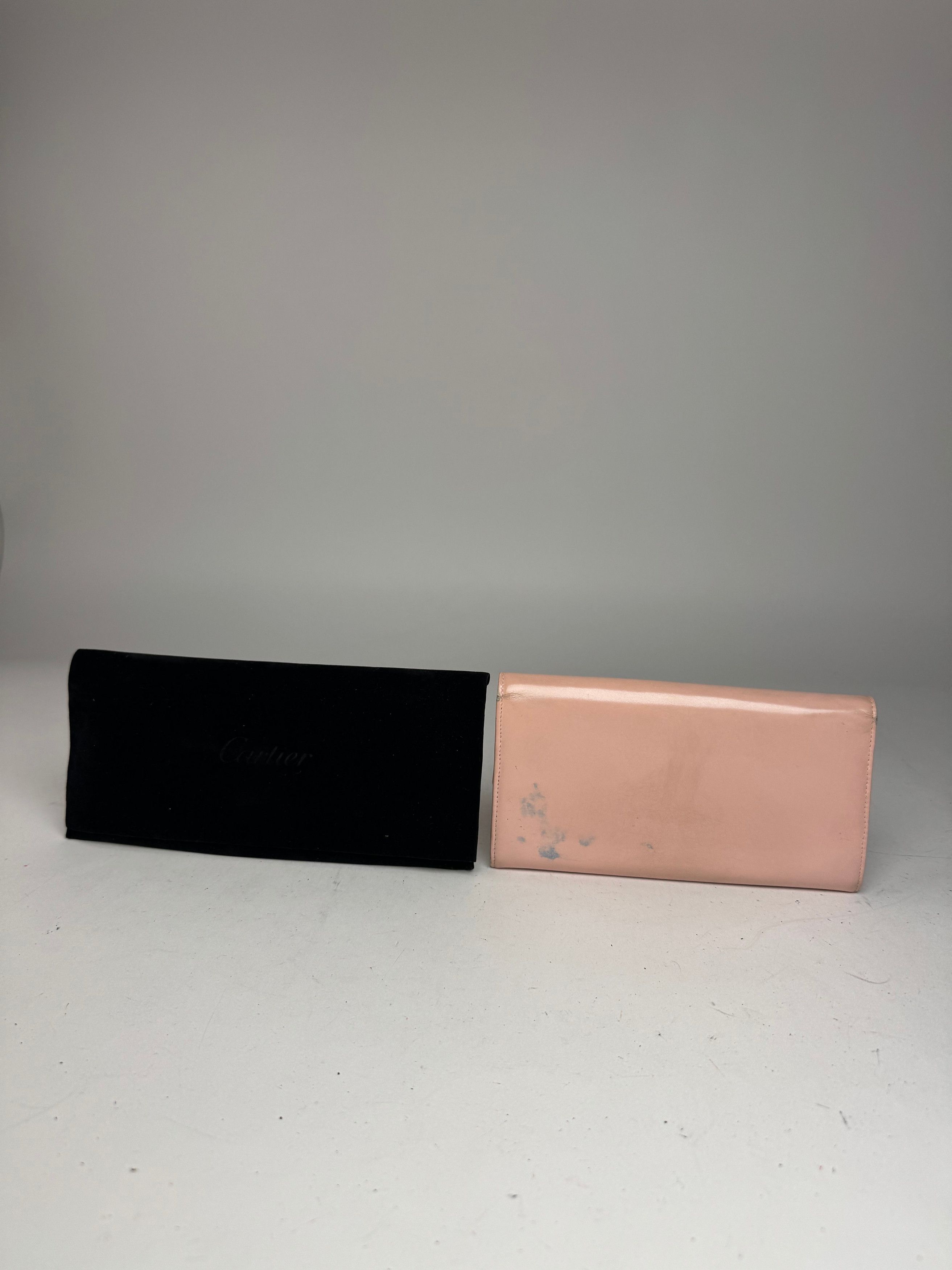 Cartier Vintage Patent Leather Wallet Pink Size ONE SIZE - 2 Thumbnail