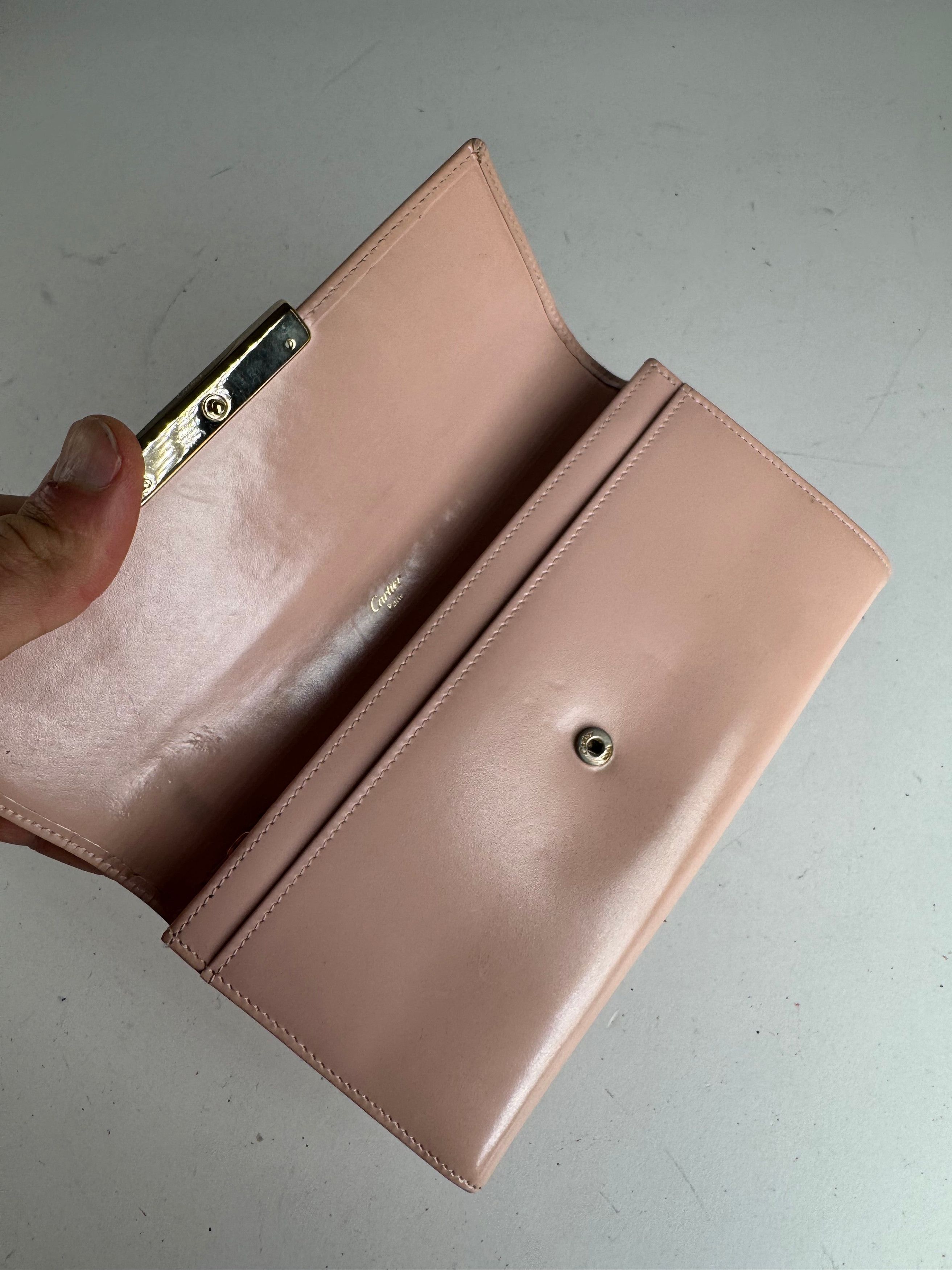Cartier Vintage Patent Leather Wallet Pink Size ONE SIZE - 5 Thumbnail