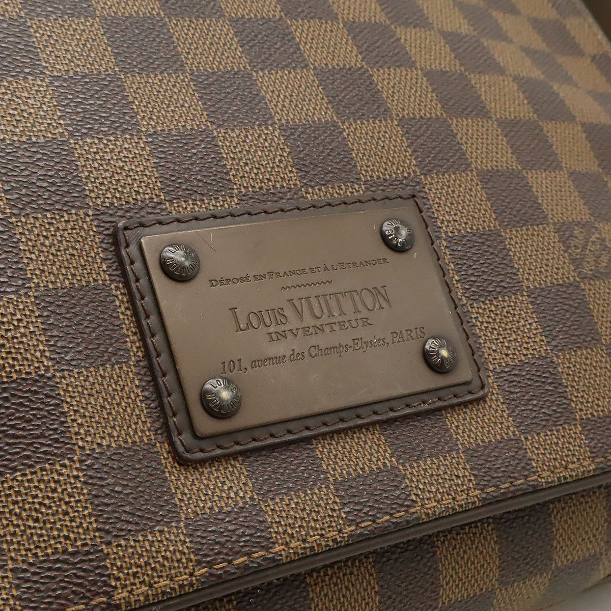 Louis Vuitton Louis Vuitton Louis Vuitton Brooklyn MM Damier Shoulder Bag Canvas Crossbody Bag N51211 DUTY FREE for USA Size ONE SIZE - 9 Thumbnail
