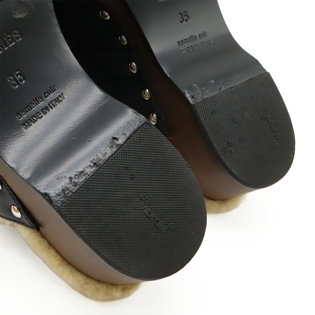 Hermes Hermes Hermes Carlotta Kelly Belt Leather Mule Leather Shoes DUTY FREE for USA Size ONE SIZE - 9 Thumbnail