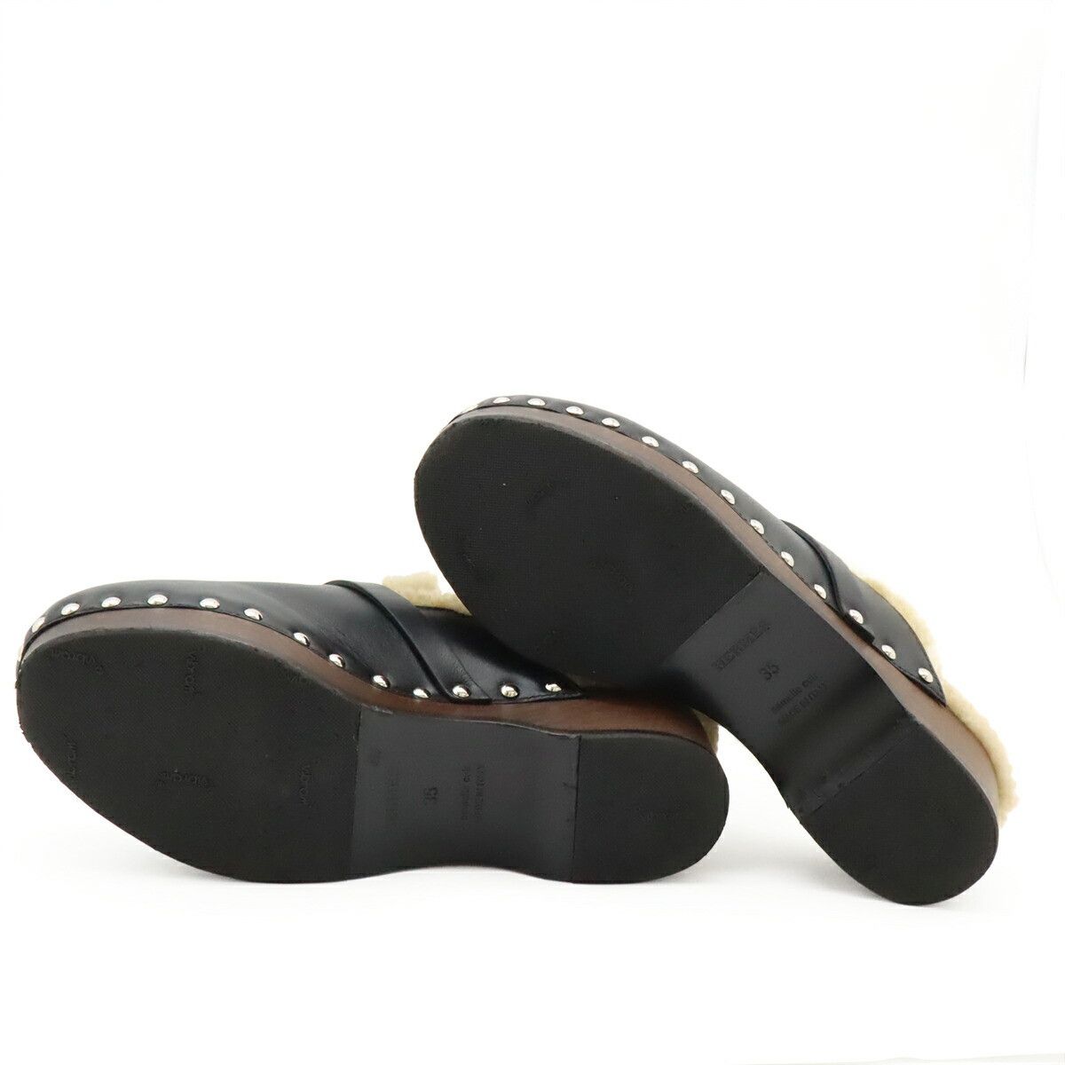Hermes Hermes Hermes Carlotta Kelly Belt Leather Mule Leather Shoes DUTY FREE for USA Size ONE SIZE - 4 Thumbnail