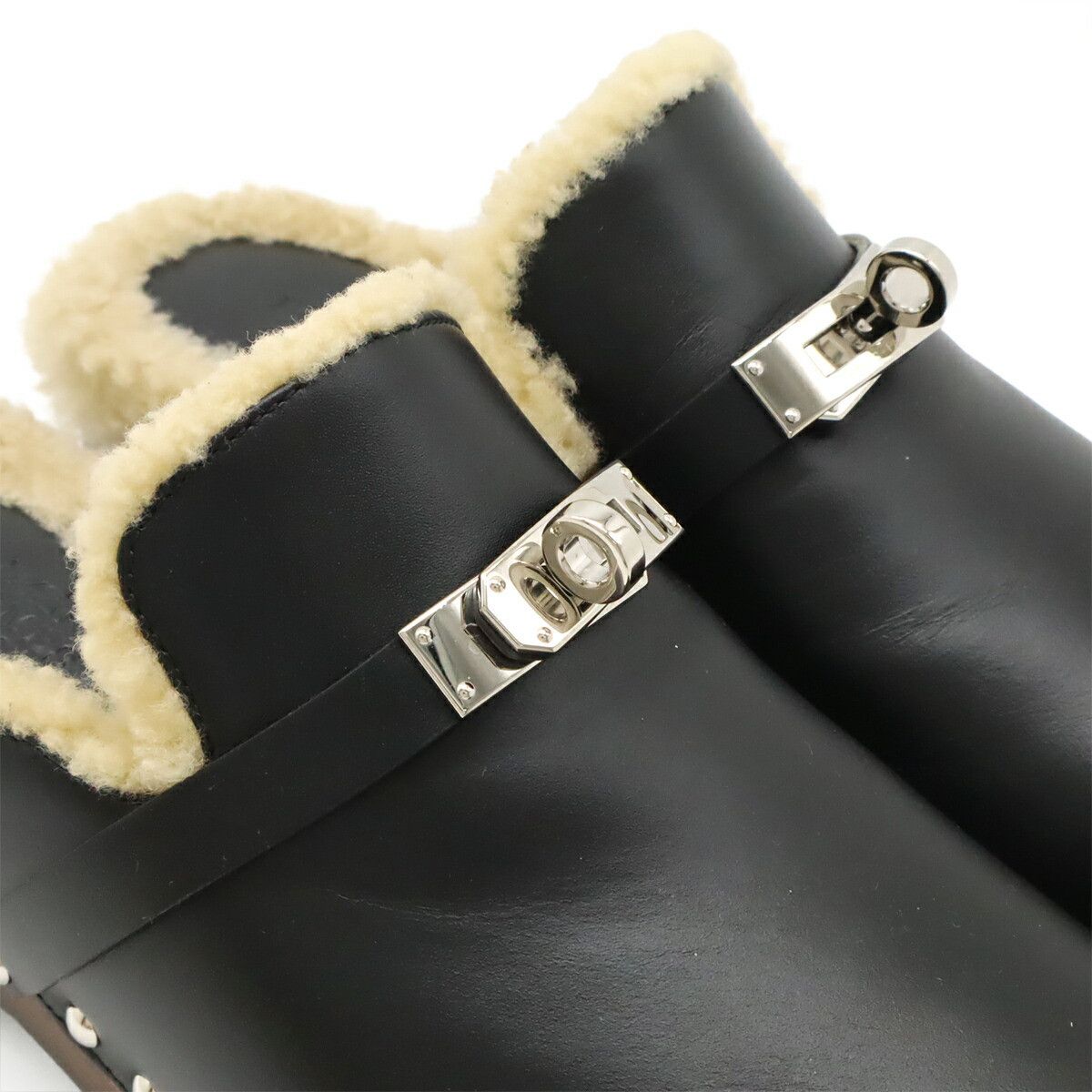 Hermes Hermes Hermes Carlotta Kelly Belt Leather Mule Leather Shoes DUTY FREE for USA Size ONE SIZE - 6 Thumbnail